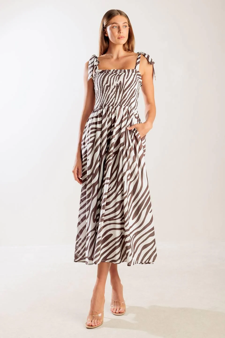 Dancing With the Woven Midi Dress - Image 5