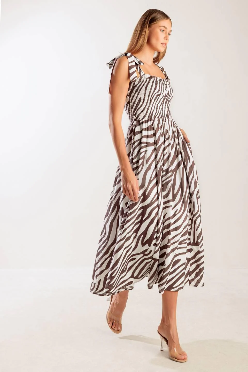 Dancing With the Woven Midi Dress - Image 6