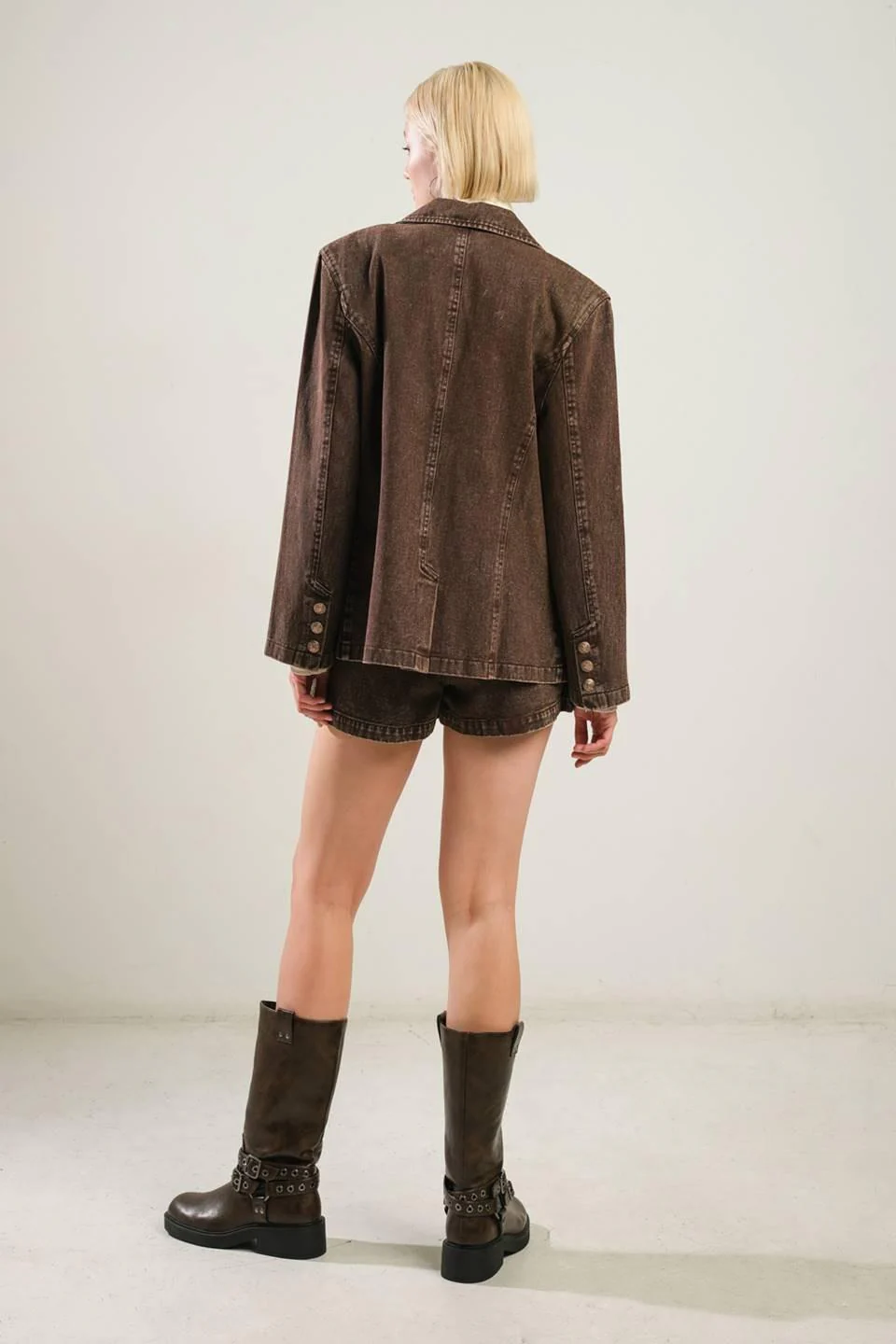 Daring Confidence Denim Blazer - Image 6
