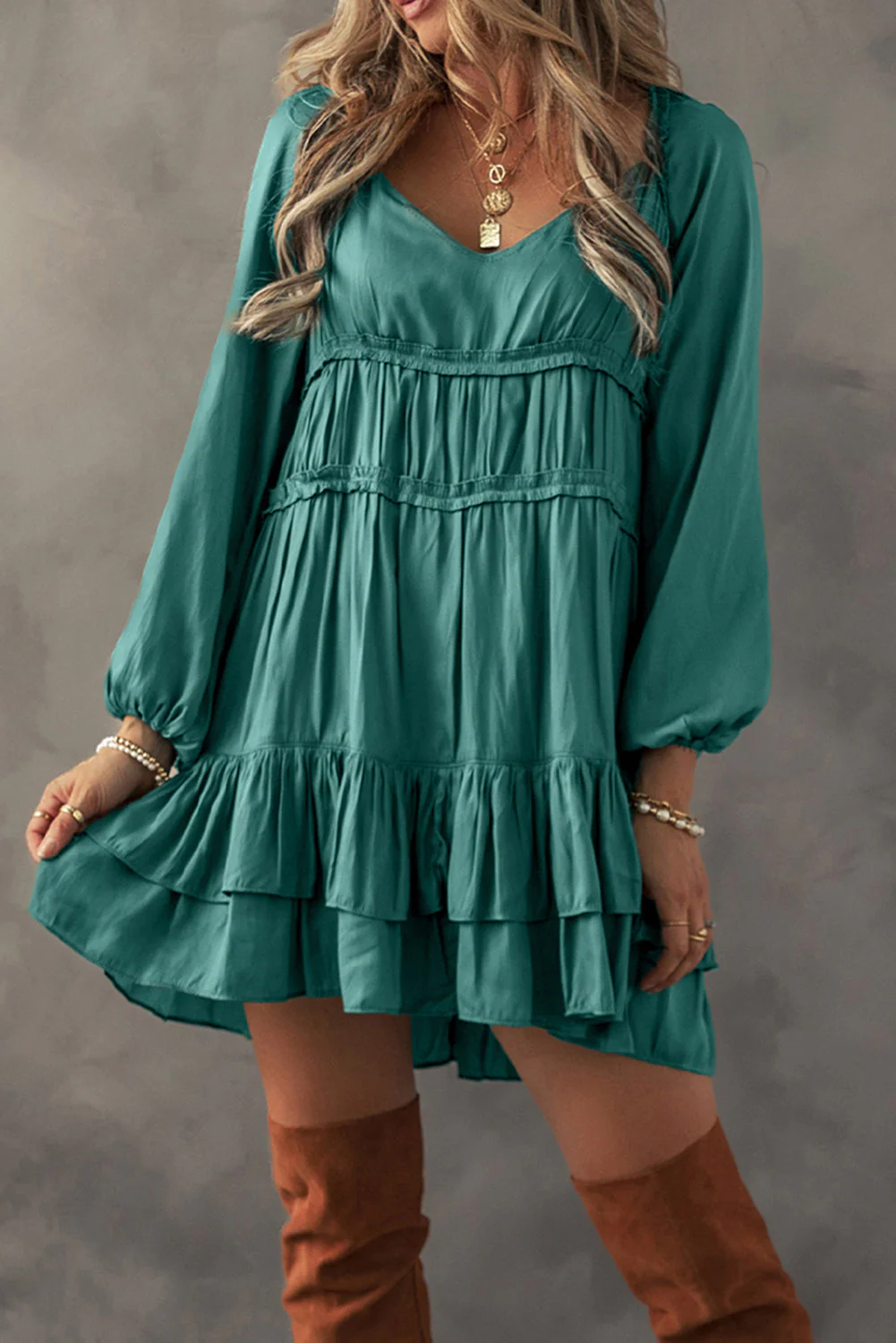 Threaded Pear Dayana Loose Fit Mini Dress - Image 3