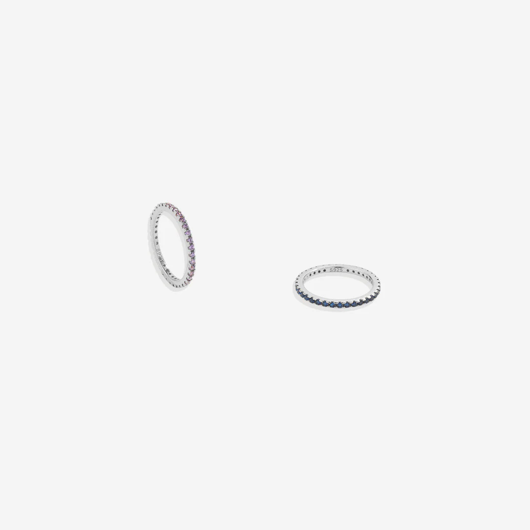 Mint & Lily December Birthstone Eternity Stacking Ring - Image 17