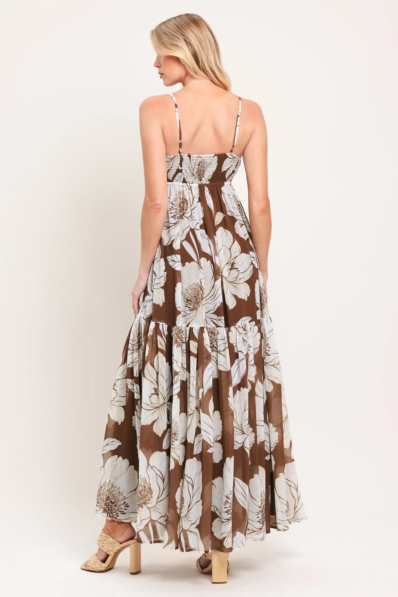 Desert Bloom Woven Maxi Dress - Image 6