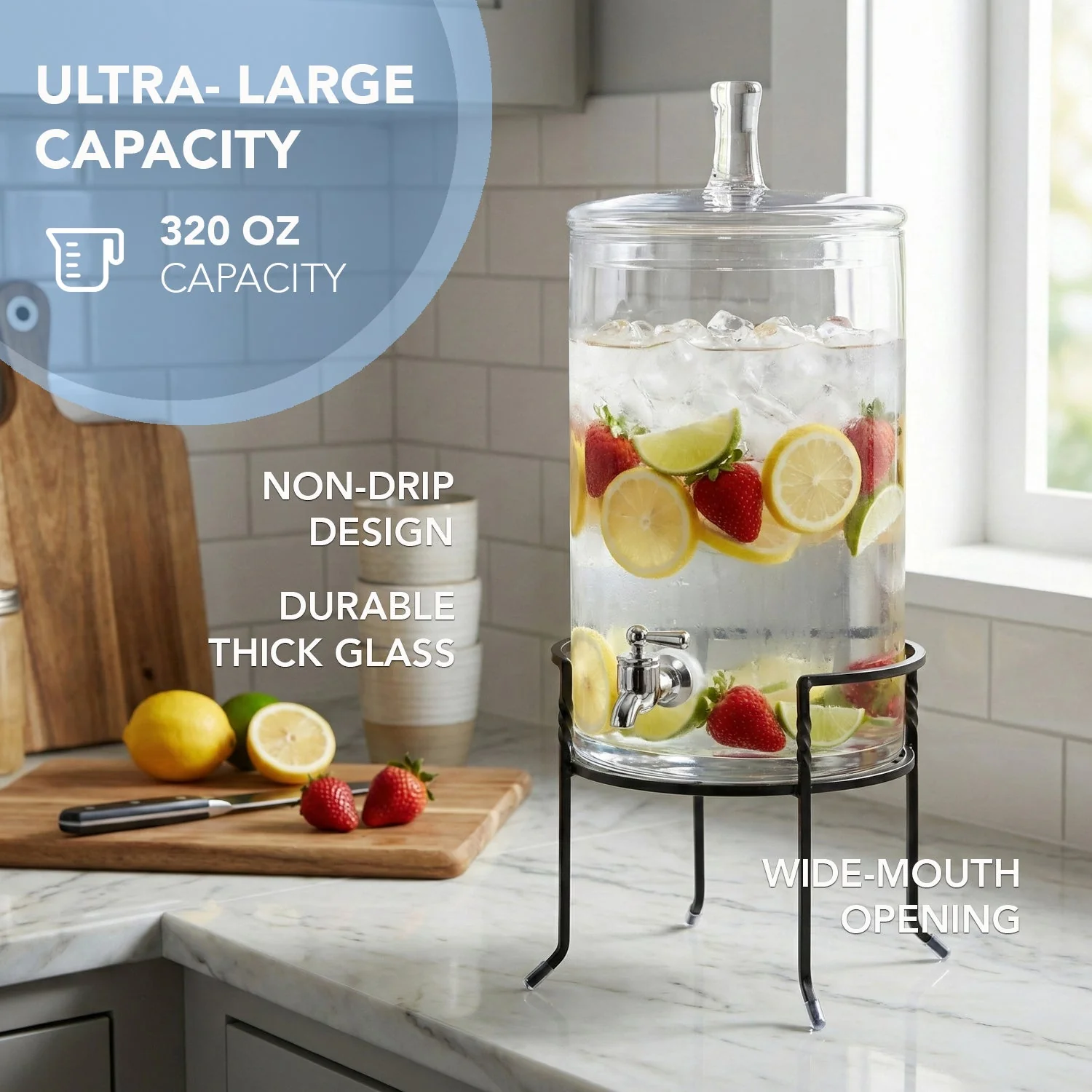 Jay Companies Dispenser With Metal Stand 2.5 Gal - Image 5
