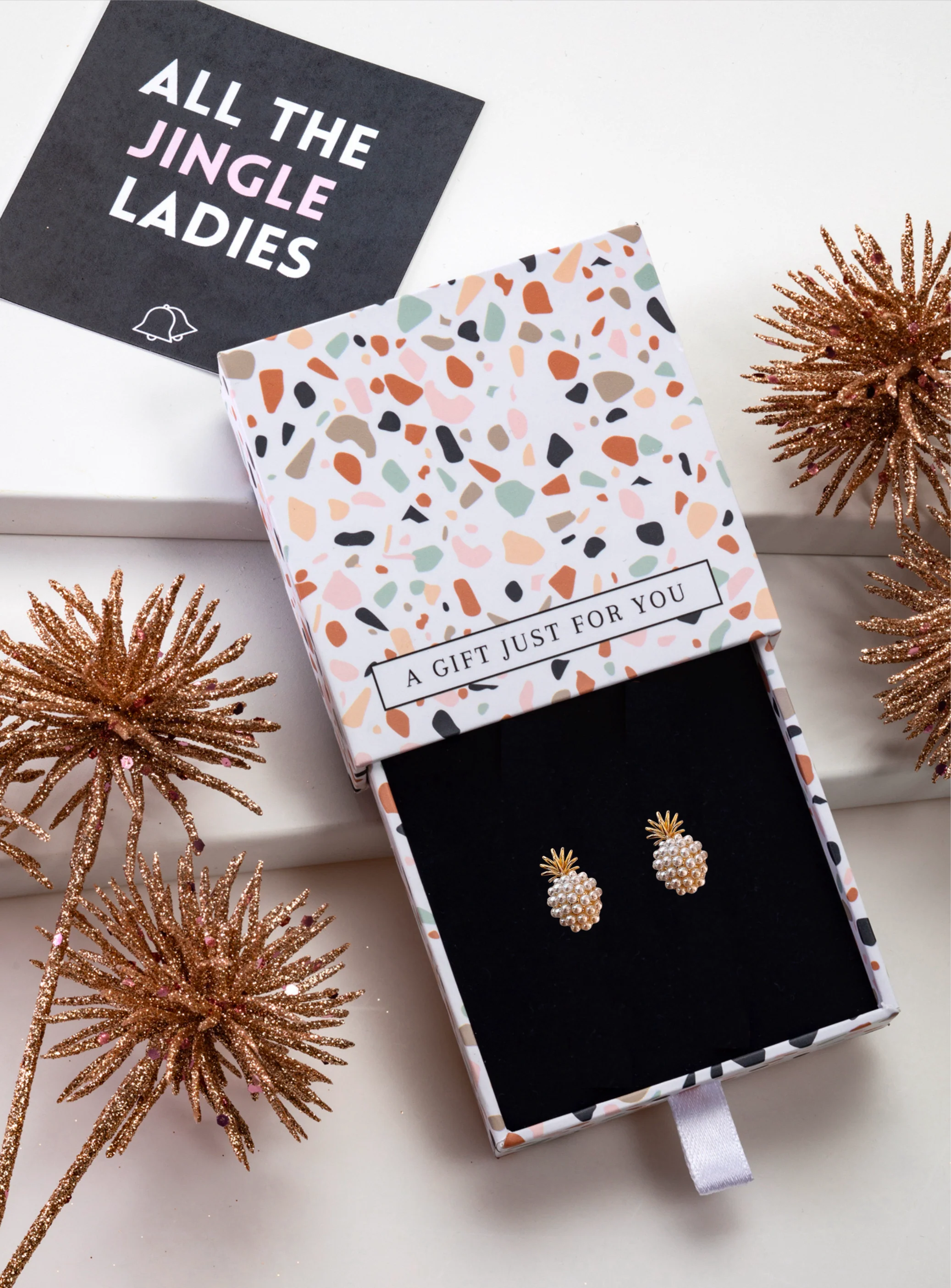 Don’t AsK Imitation Pearl Pineapple Stud Earrings