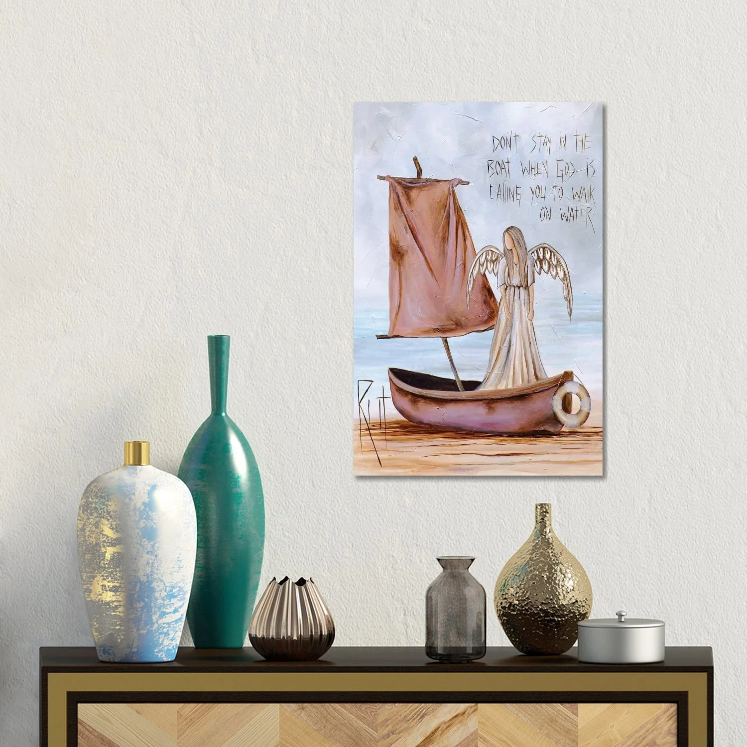 Don't Stay In The Boat by Ruth's Angels - Canvas Gallery Wrap - Image 4