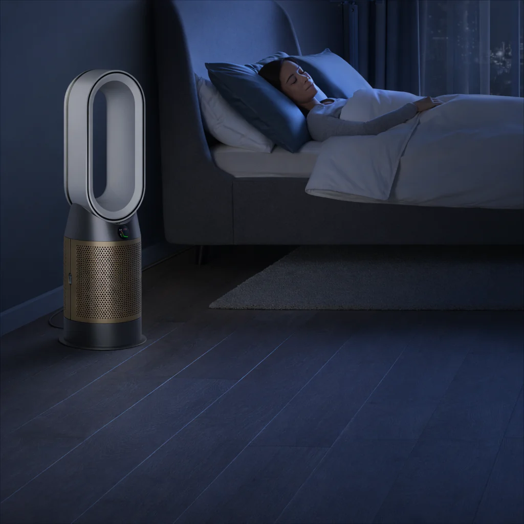 Dyson Air Purifier Hot+Cool Fan Formaldehyde HP09 Smart Tower in White/Gold - Image 4