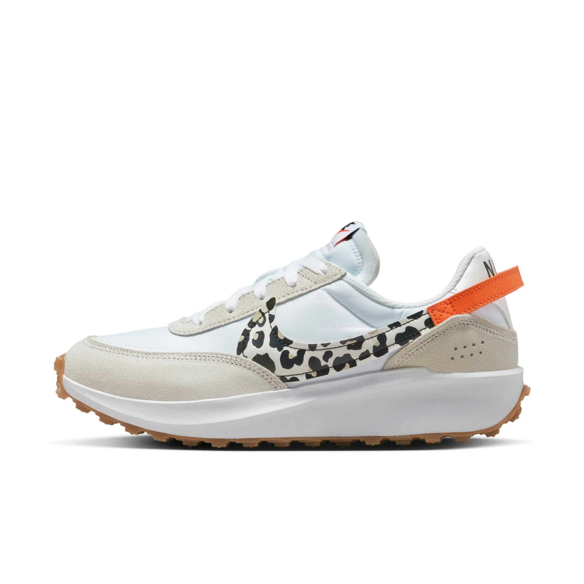 Nike Women's Waffle Debut 'White Team Orange Leopard ' Shoes - Image 2