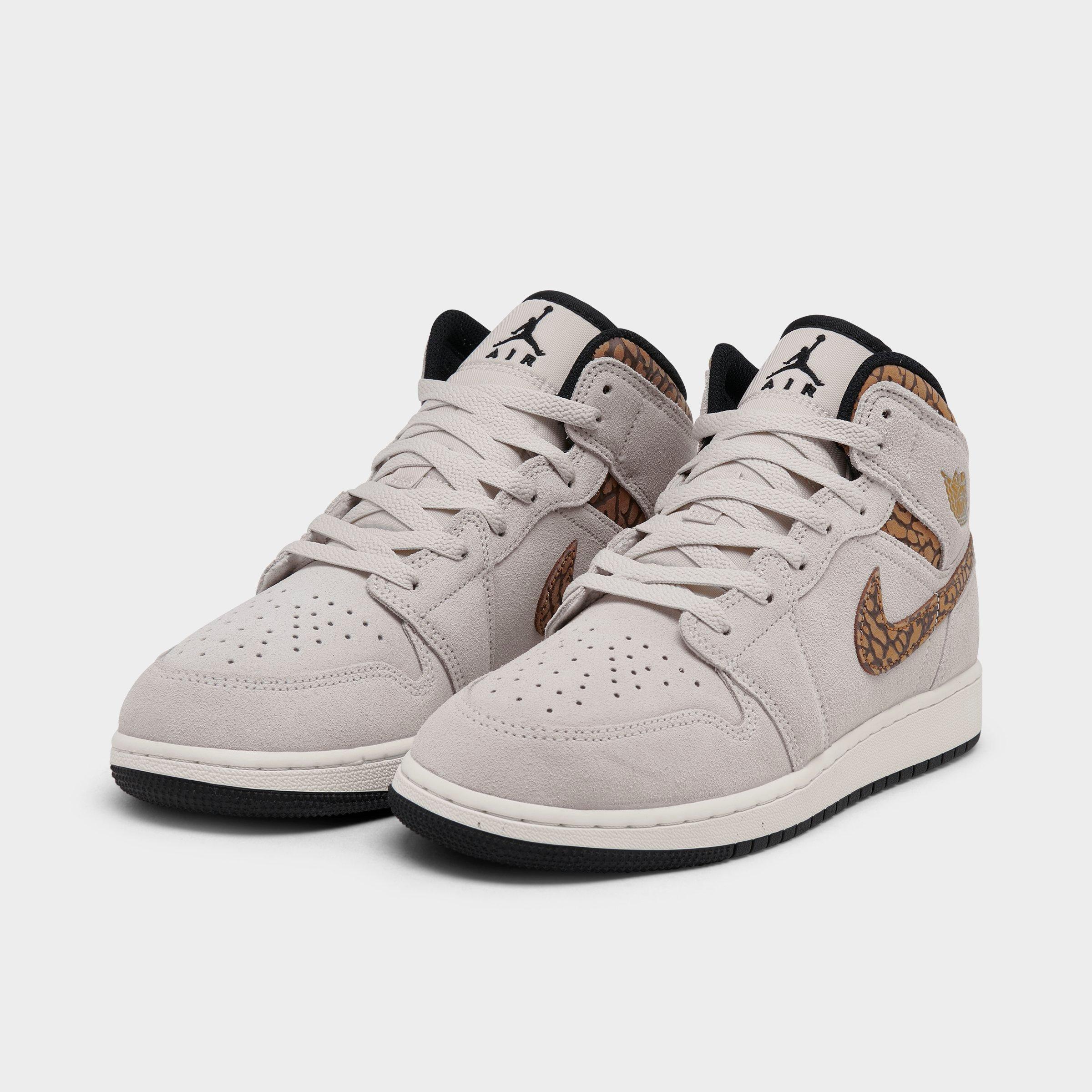 Grade School Air Jordan Retro 1 Mid Se 'Brown Elephant (Gs)' - DZ5369-102 - Image 2