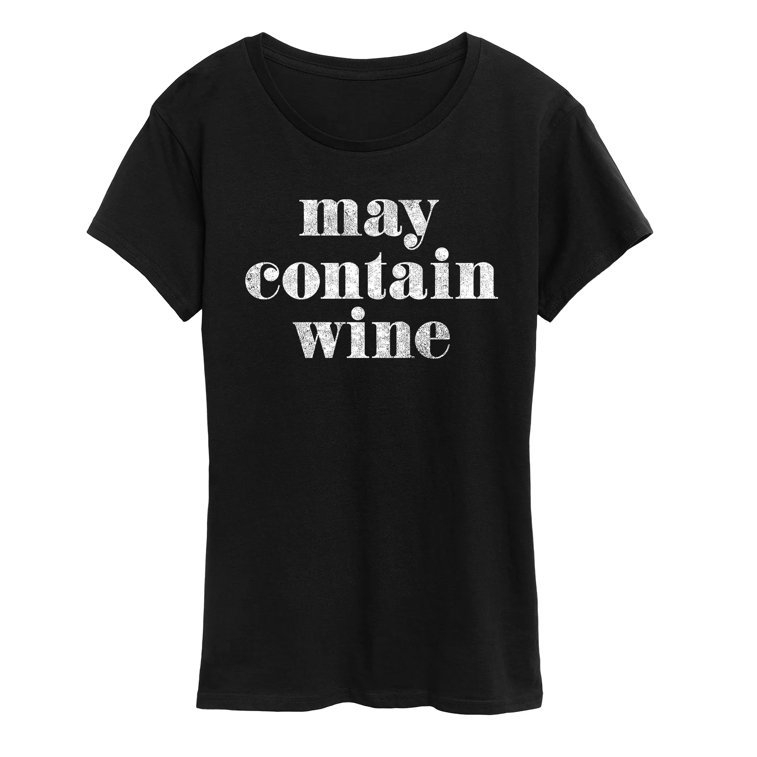 Instant Message - May Contain Wine - Women's Short Sleeve Graphic T-Shirt - Image 2