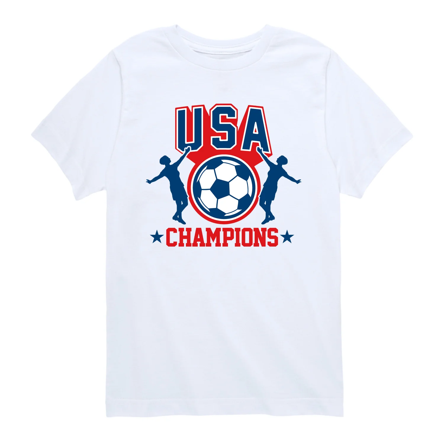 Instant Message - USA Soccer Champions - Youth Boys Short Sleeve Graphic T-Shirt - Image 3