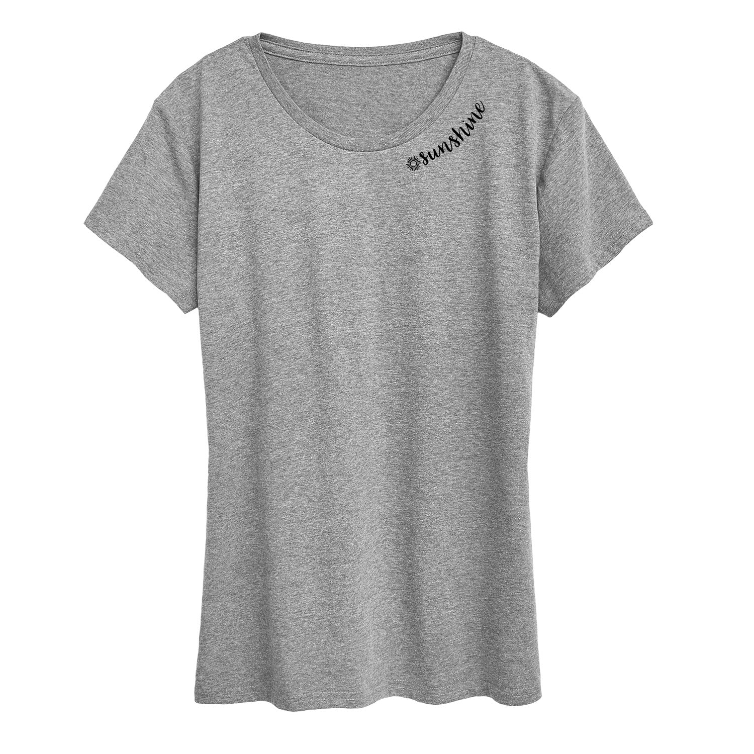 Instant Message - Sunshine Neck - Women's Short Sleeve Graphic T-Shirt - Image 3