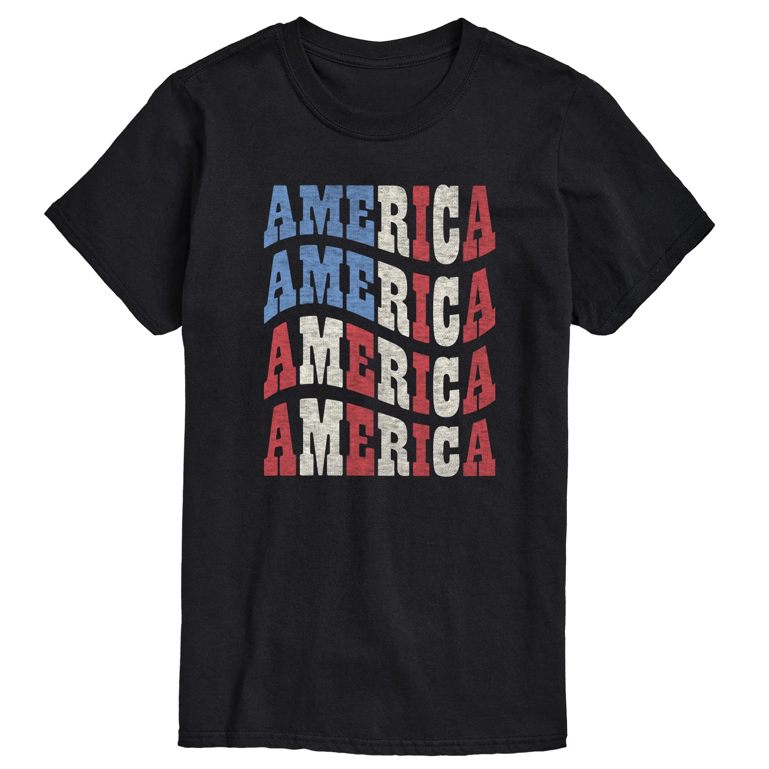 Instant Message - America Wavy - Men's Short Sleeve Graphic T-Shirt