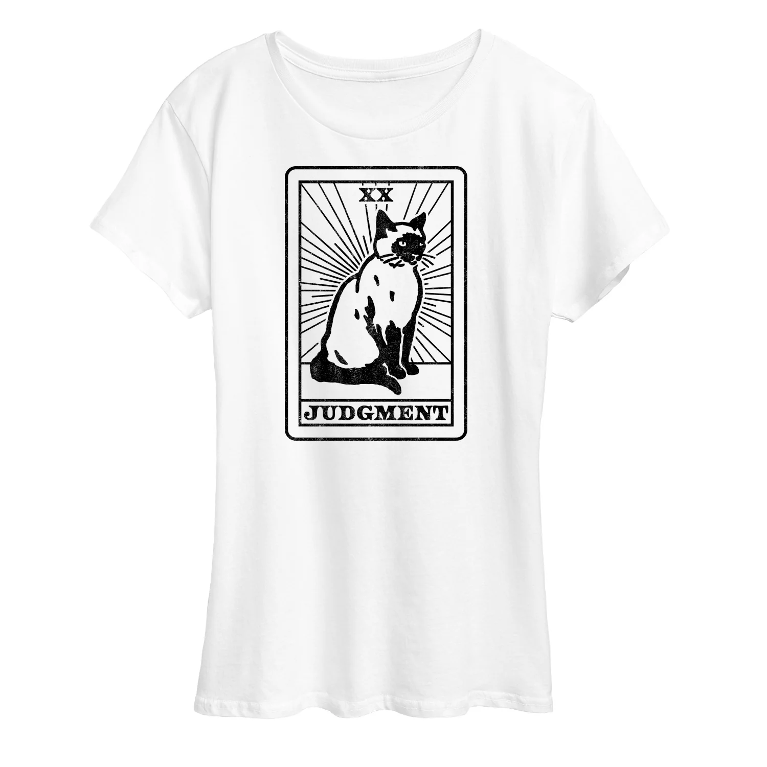 Instant Message - Judgement Cat Tarot Card - Women's Short Sleeve Graphic T-Shirt
