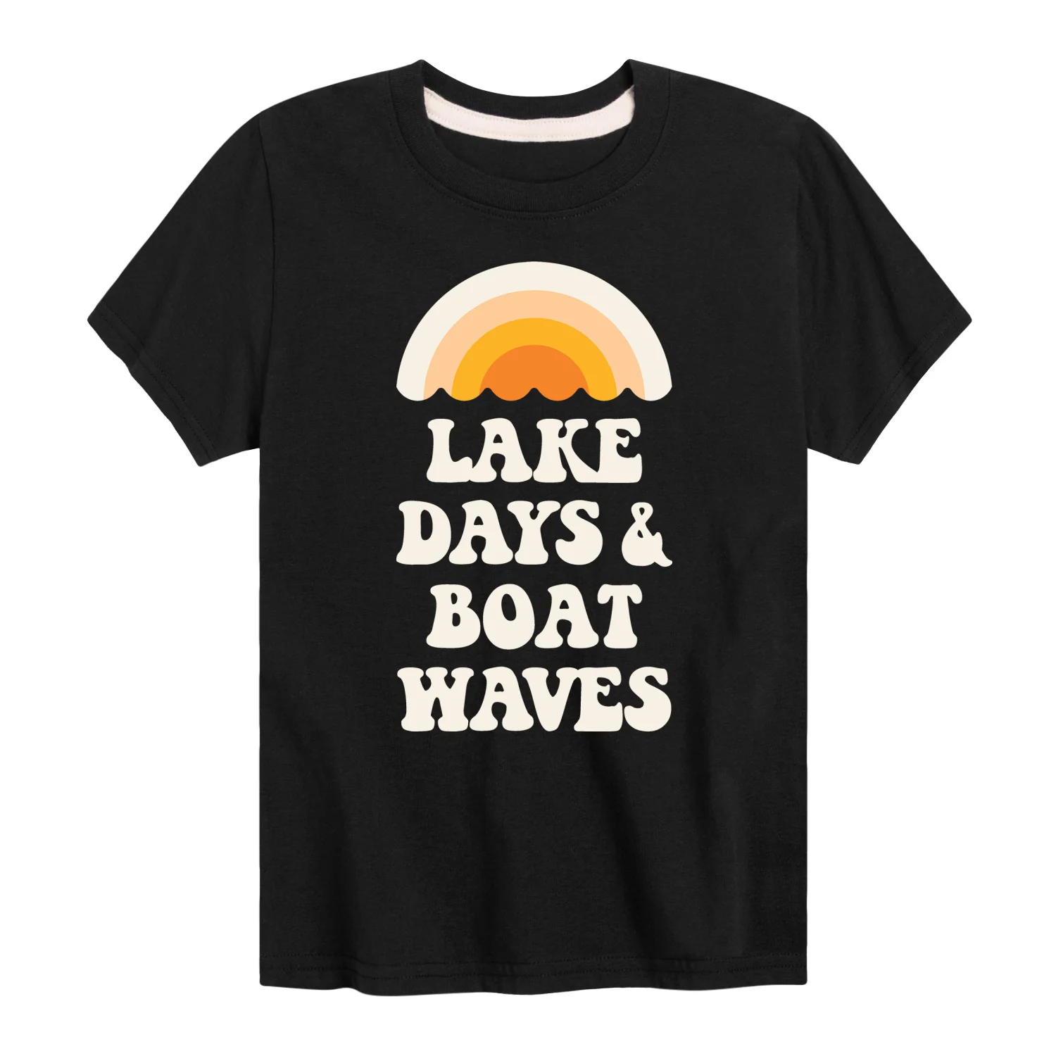 Instant Message - Lake Days And Boat Waves - Toddler And Youth Short Sleeve Graphic T-Shirt