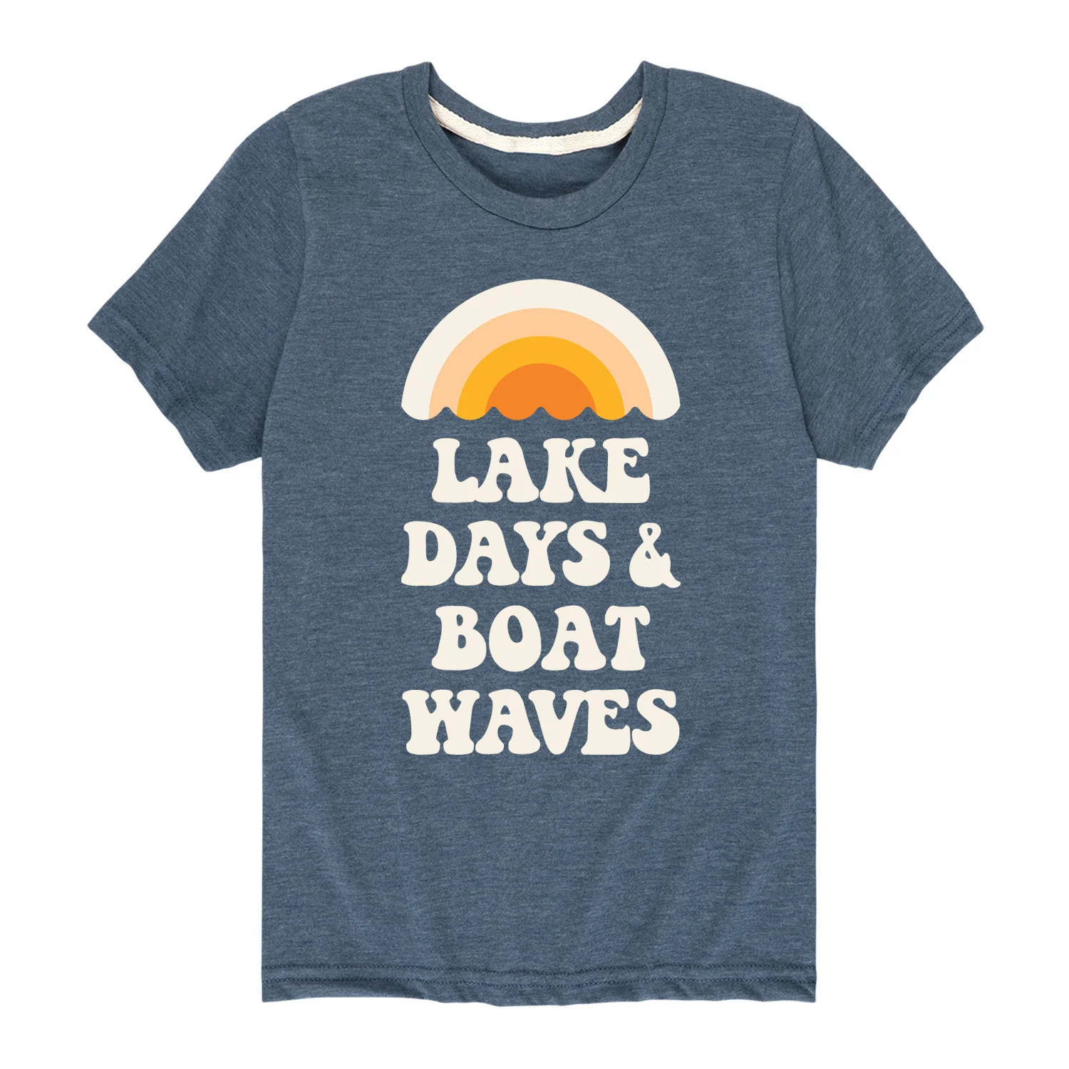 Instant Message - Lake Days And Boat Waves - Toddler And Youth Short Sleeve Graphic T-Shirt - Image 2