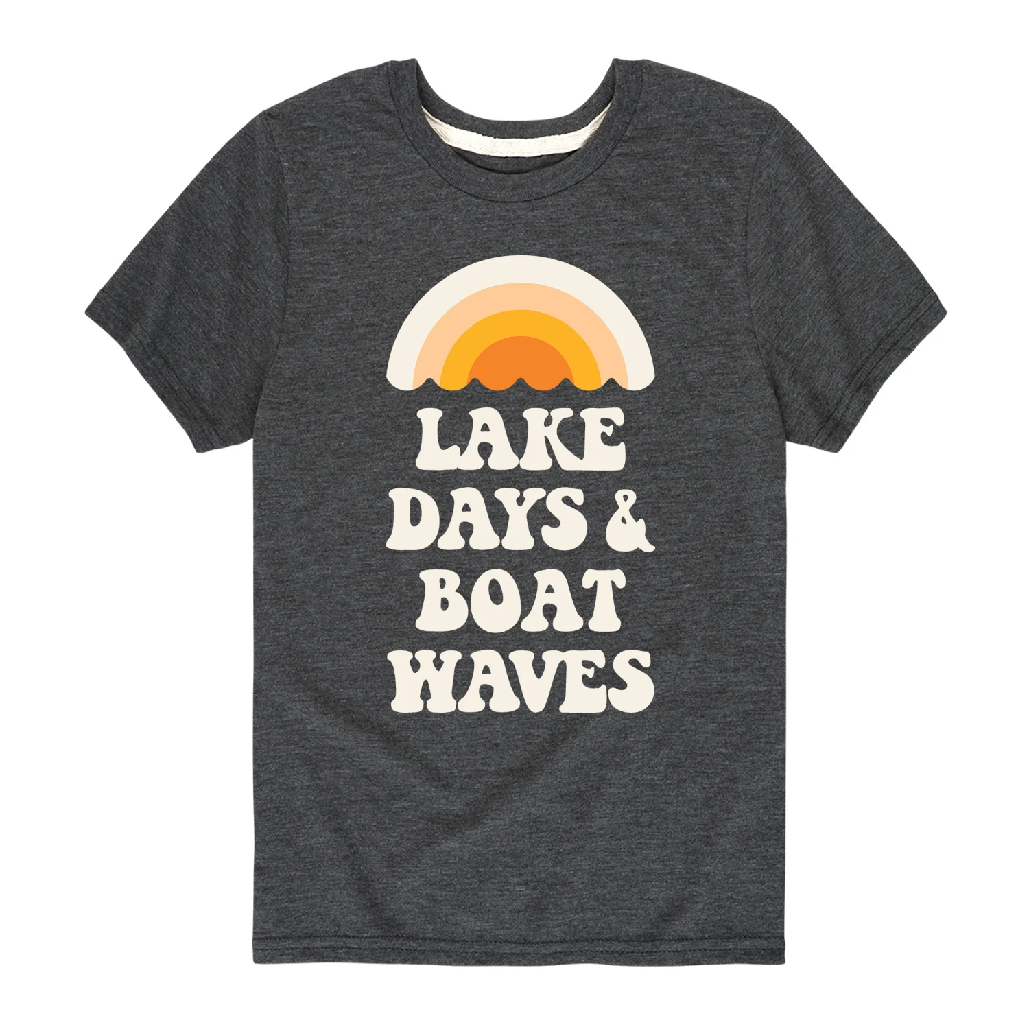 Instant Message - Lake Days And Boat Waves - Toddler And Youth Short Sleeve Graphic T-Shirt - Image 3