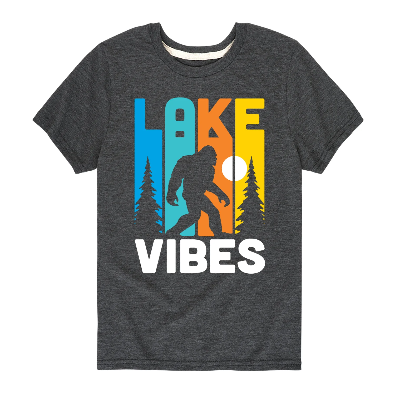 Instant Message - Lake Vibes Sasquatch - Toddler & Youth Short Sleeve Graphic T-Shirt - Image 2