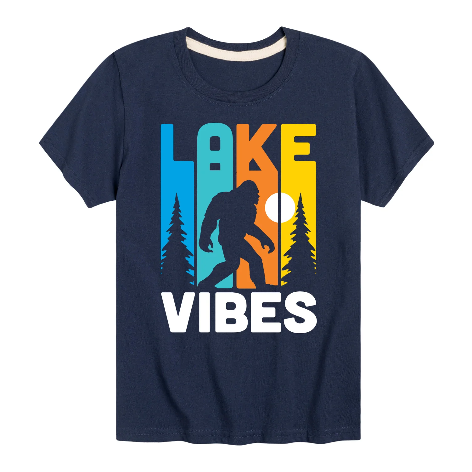 Instant Message - Lake Vibes Sasquatch - Toddler & Youth Short Sleeve Graphic T-Shirt - Image 3