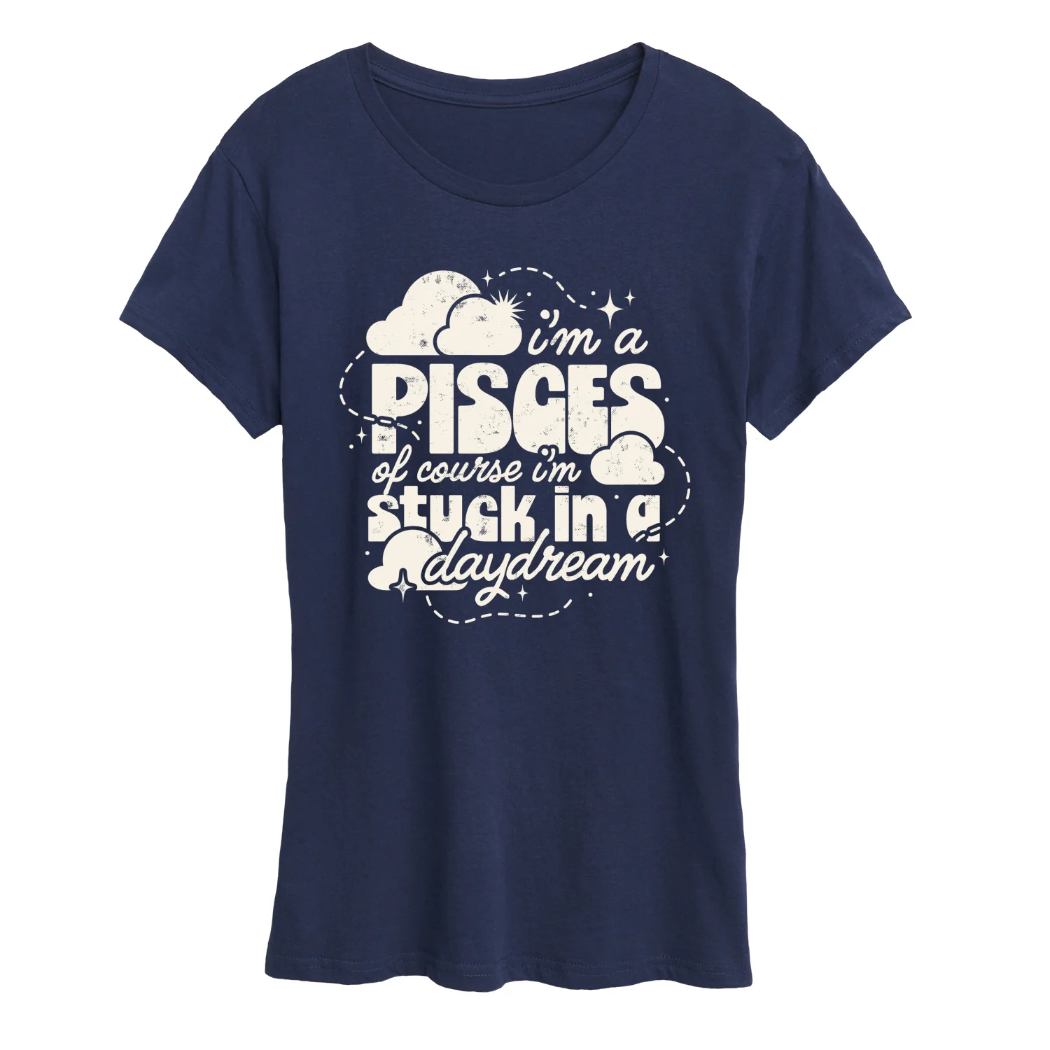 Instant Message - I'm A Pisces Daydream - Women's Short Sleeve Graphic T-Shirt - Image 5