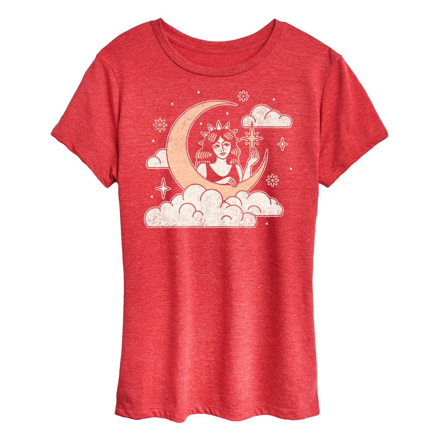 Instant Message - Celestial Moon Woman - Womens Short Sleeve Classic Fit Tee - Image 6