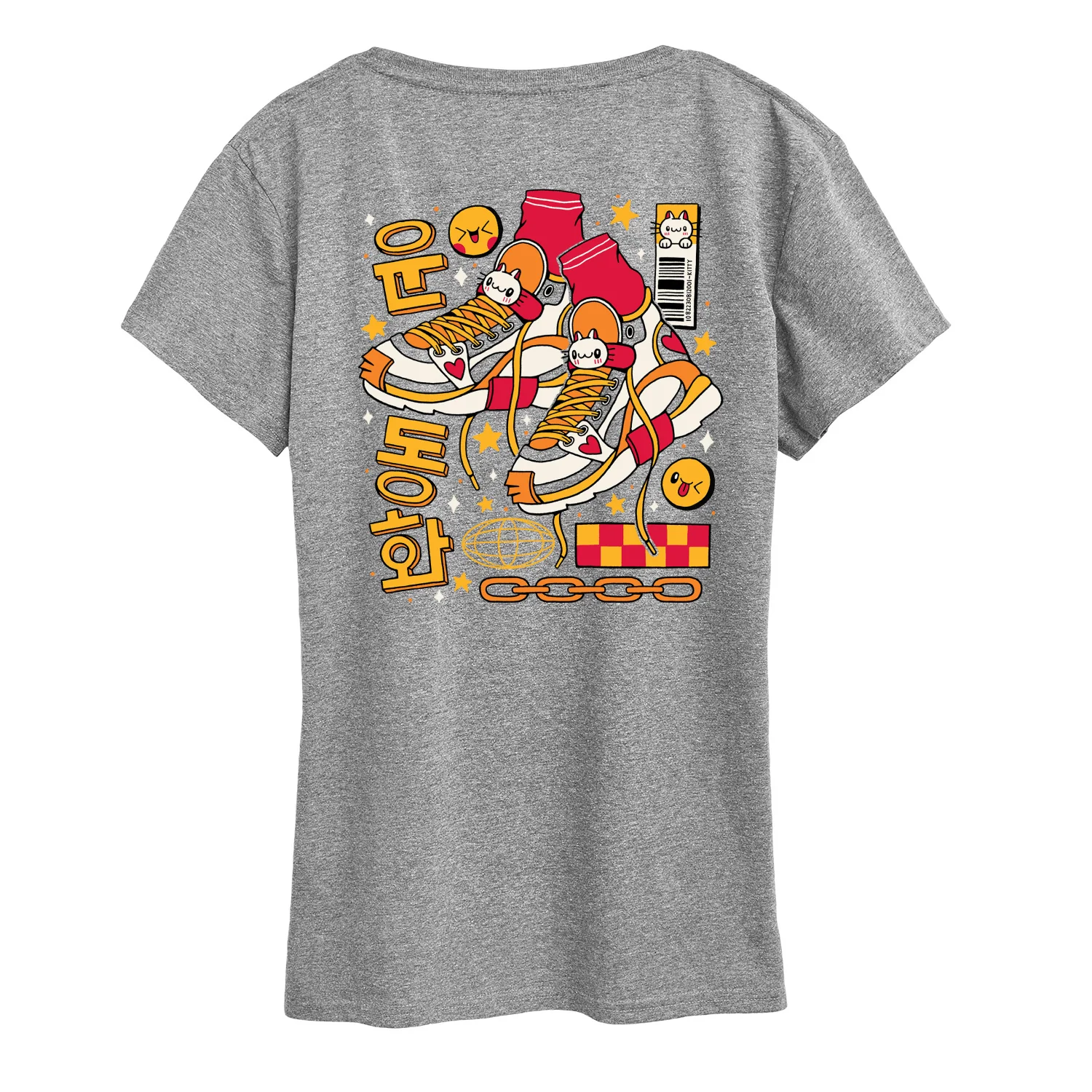 Instant Message - Korean Sneakers - Women's Short Sleeve Graphic T-Shirt - Image 3