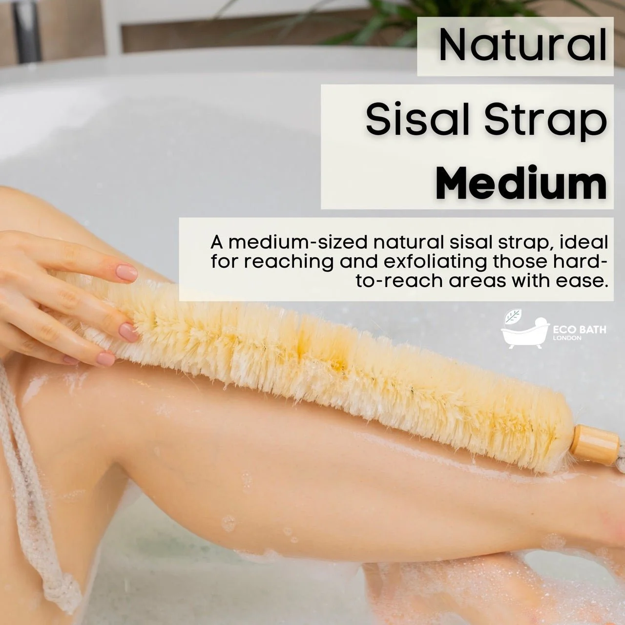 Eco Bath London Natural Sisal Body Strap - Premium Exfoliating Back Scrubber by Eco Bath London - Image 2