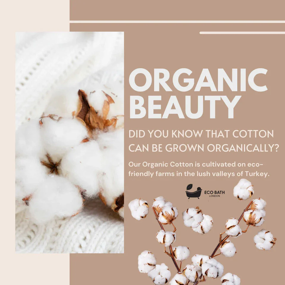 Eco Bath London Organic Cotton Bath Robe - 100% GOTS Certified Organic Cotton, Ultra Soft, Undyed and Unbleached, Hypoallergenic by Eco Bath London - Image 15