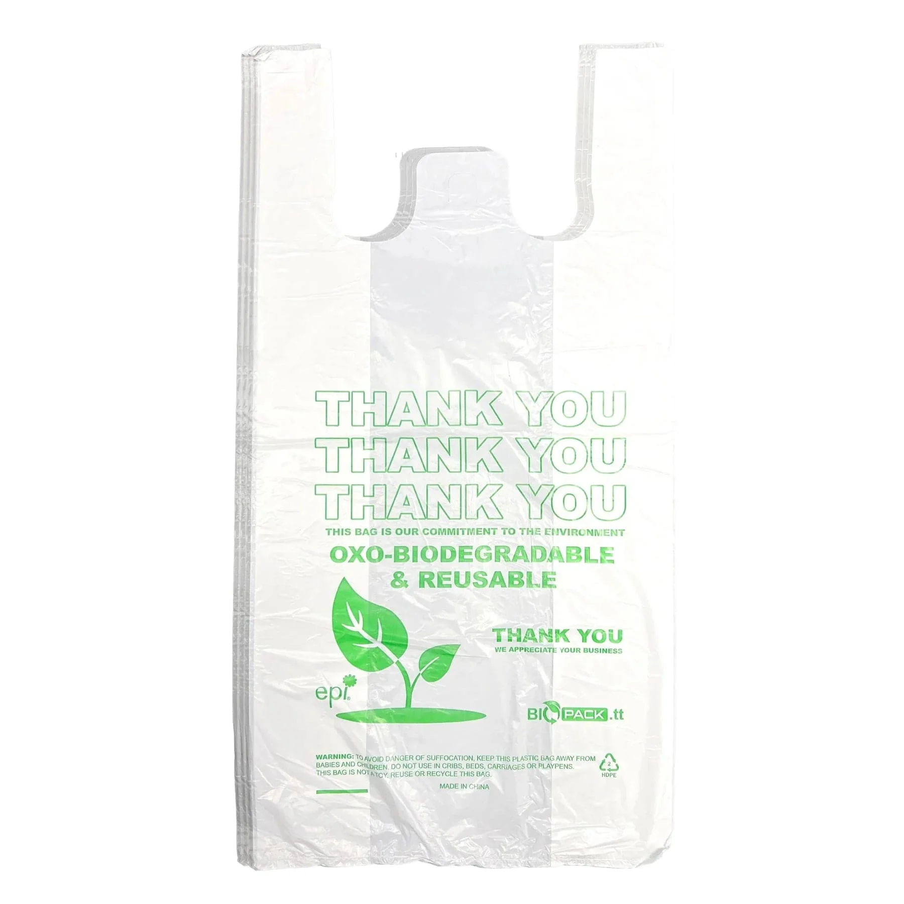 Eco-Friendly Oxo-Biodegradable T-Shirt Carry Bag - Image 2