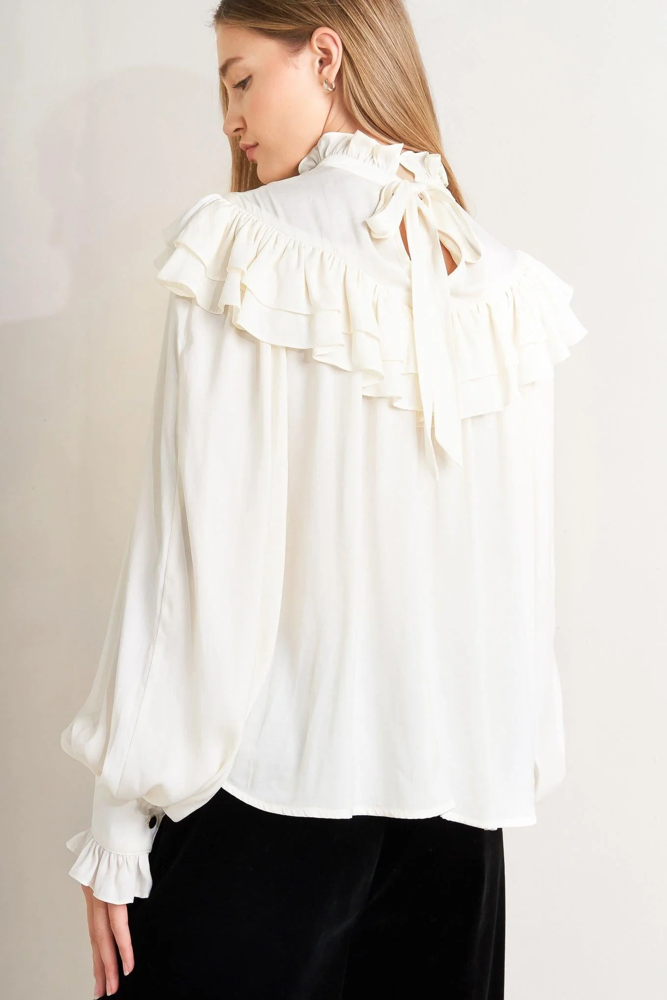 Edwardian Waltz Woven Top - Image 4