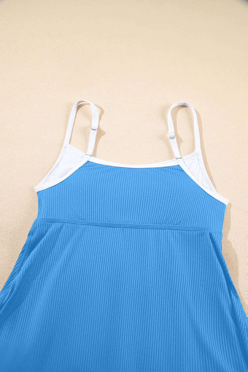 Threaded Pear Eileen Ribbed Lined Swim Dress - Image 8