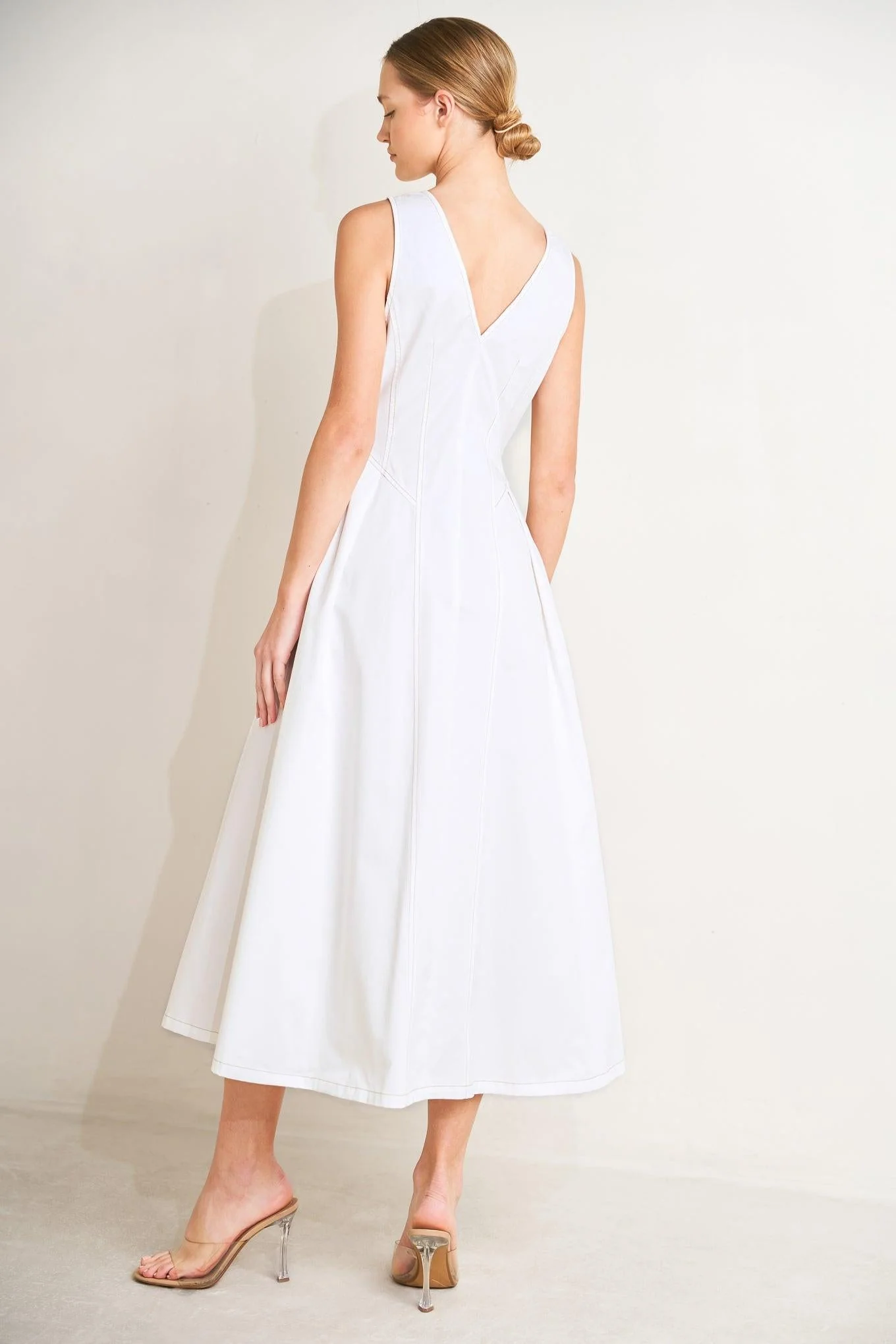 Elegantly Yours Woven Midi Dress - Image 2