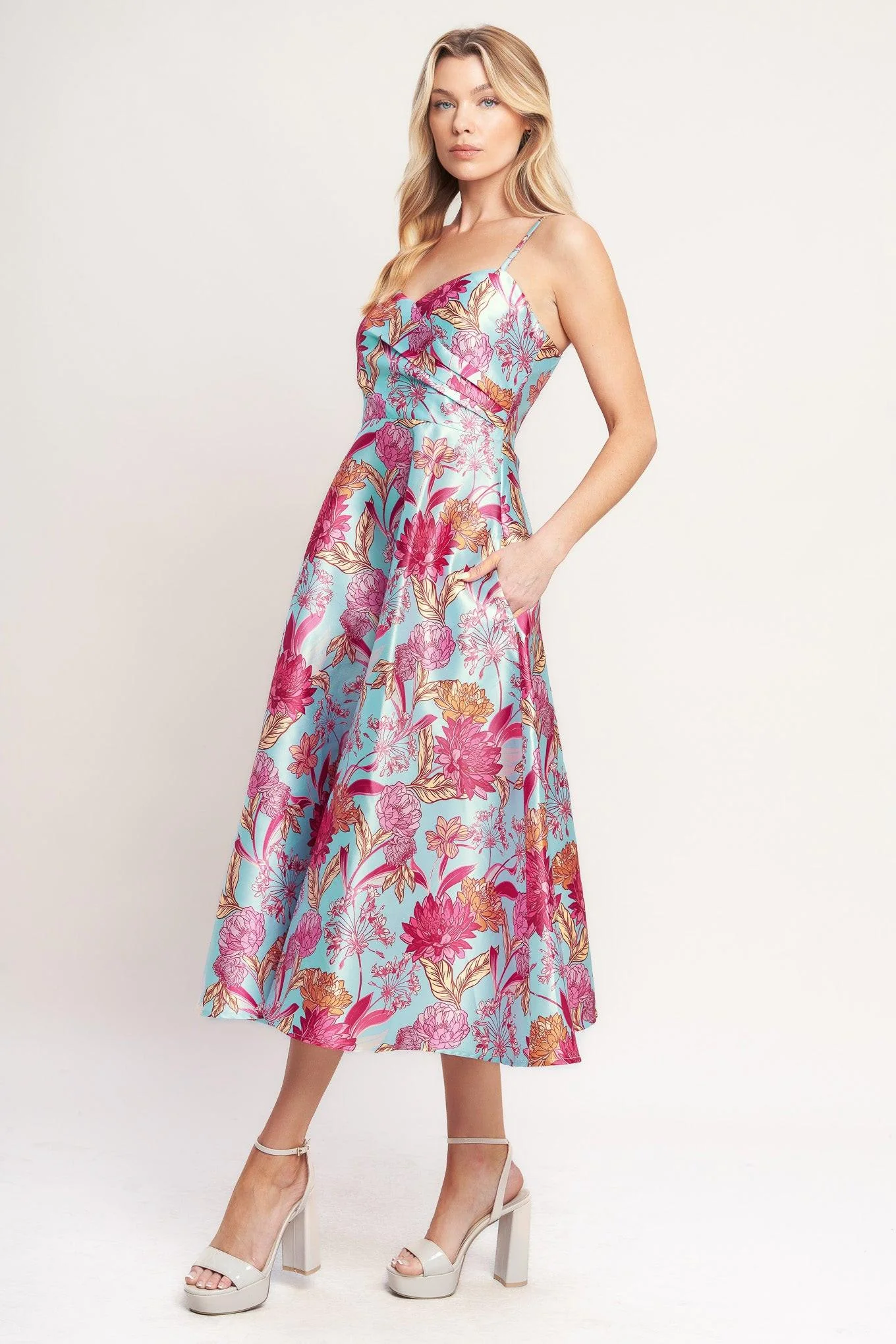Elevated Garden Woven Midi Dress - Image 5