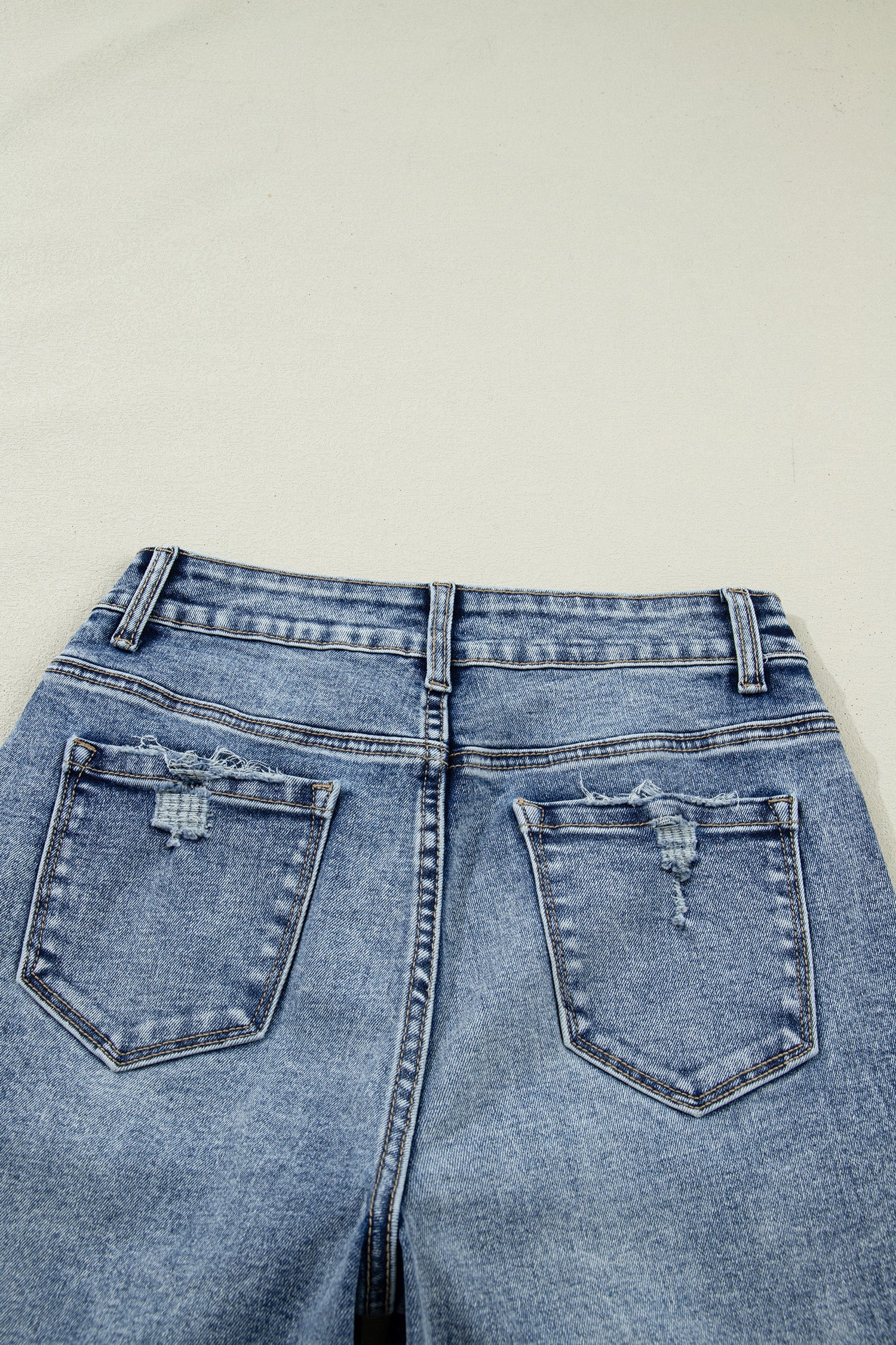 Threaded Pear Elia Cuffed Straight Loose Jeans - Image 11