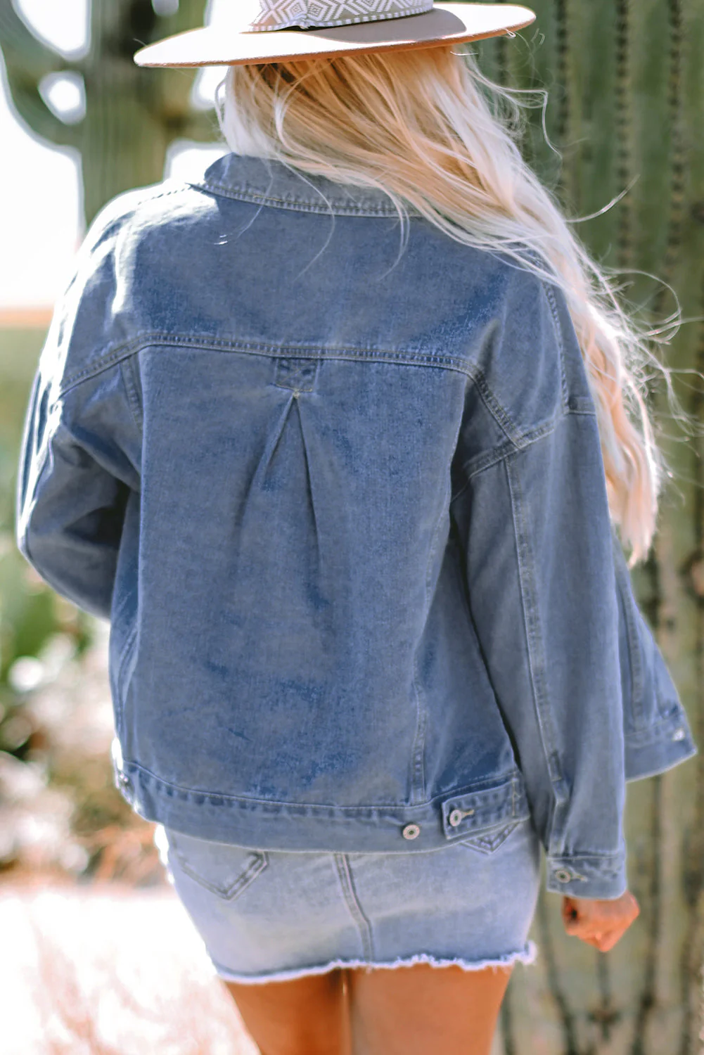 Threaded Pear Ella Wind Washed Oversize Jacket - Image 2