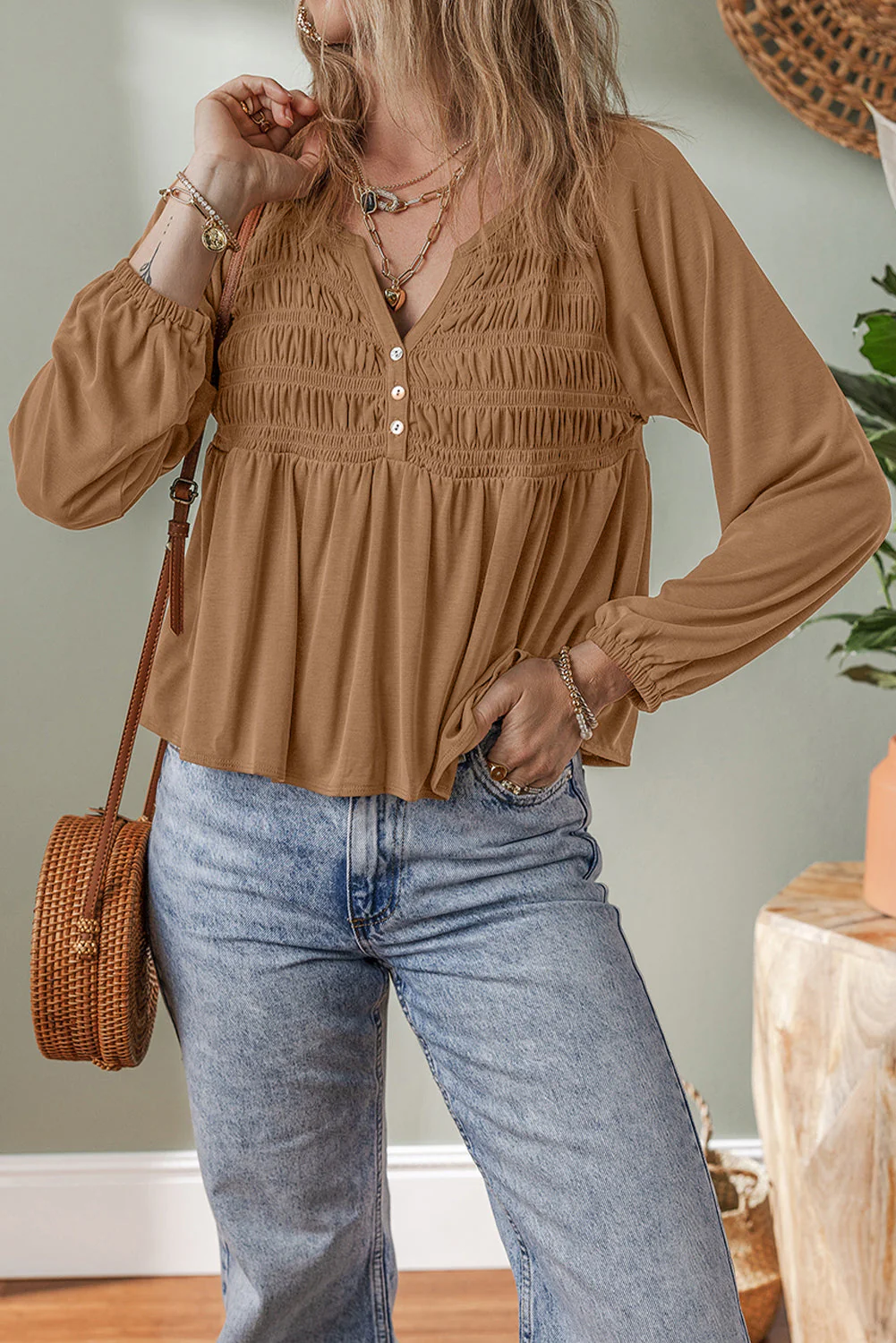 Threaded Pear Elodie Bust Flow Fit Blouse - Image 3