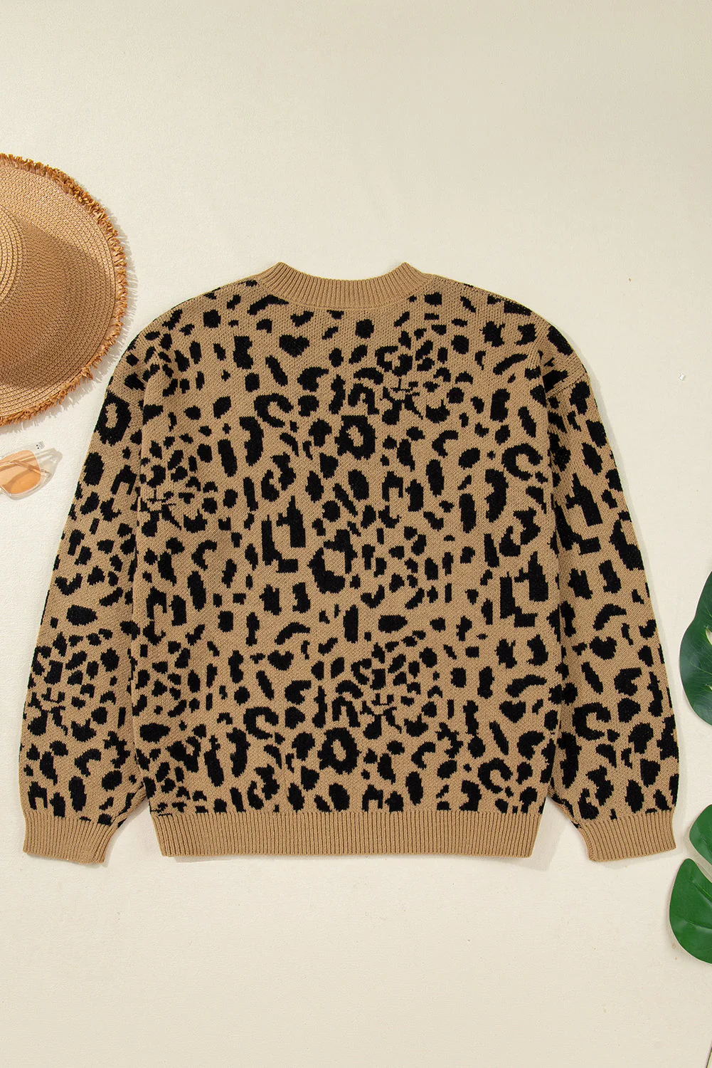Threaded Pear Elyse Trim Drop Shoulder Sweater - Image 2