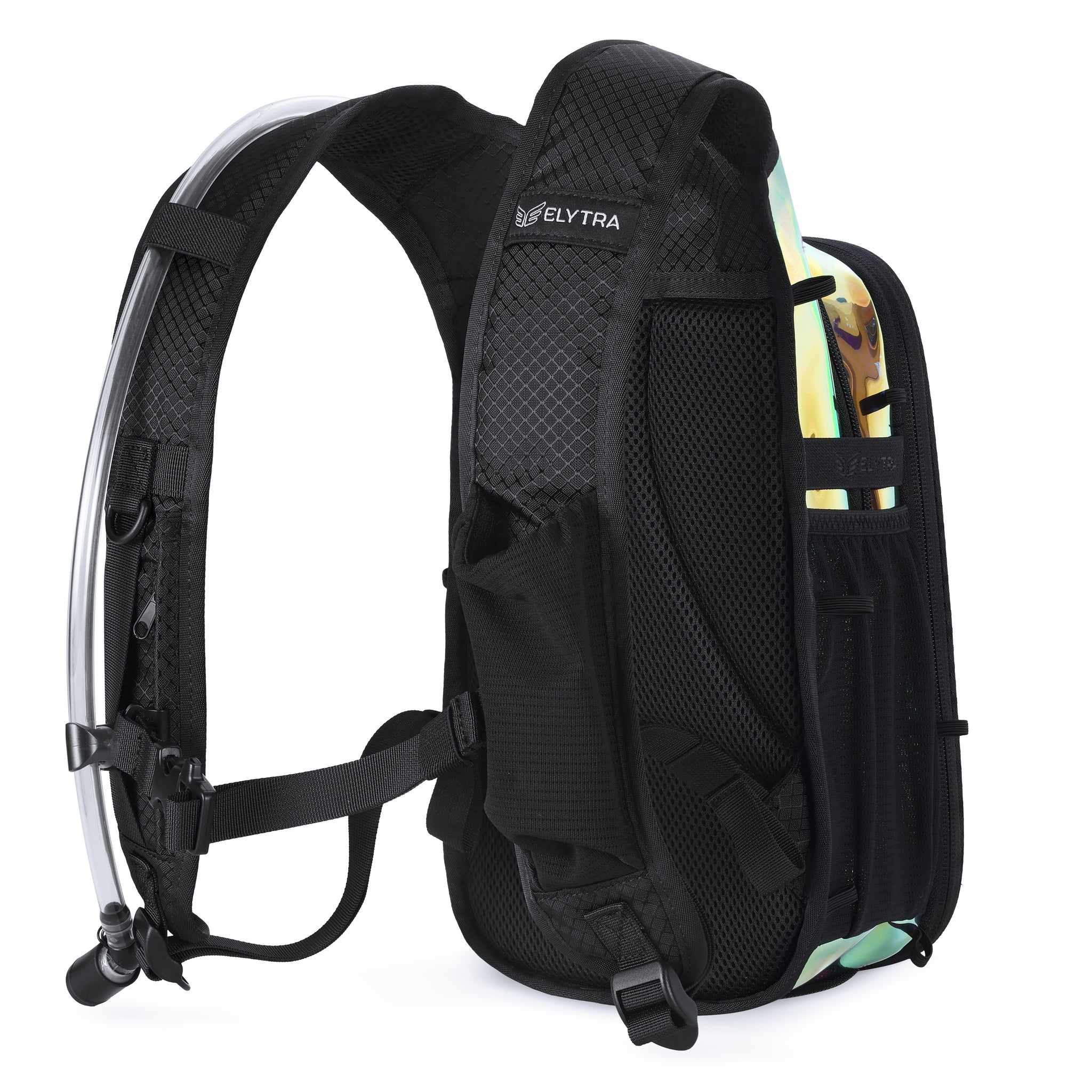 Elytra Air Hydration Pack - 2L Water Backpack with Magnetic Hose Clip (Holographic Galaxy) - Image 10