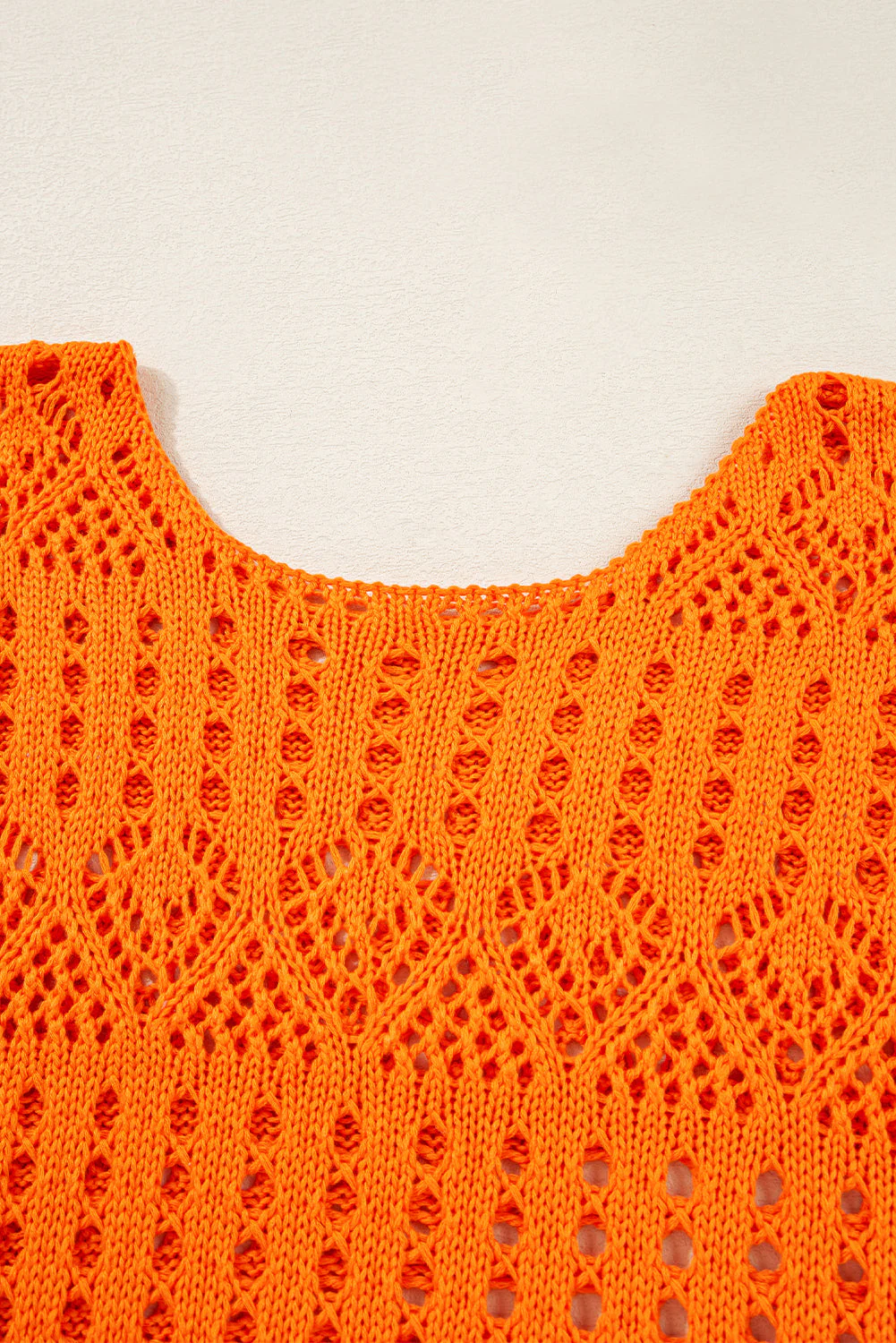Threaded Pear Emerson Crochet Scallop Edge Sweater - Image 11