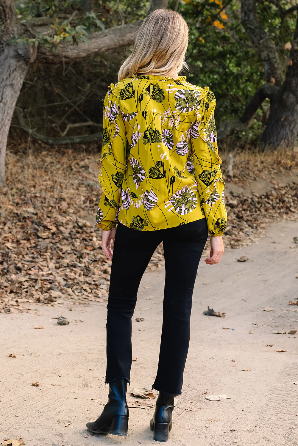 Threaded Pear Emilena Long Sleeve Blouse Long Sleeve Top - Image 2