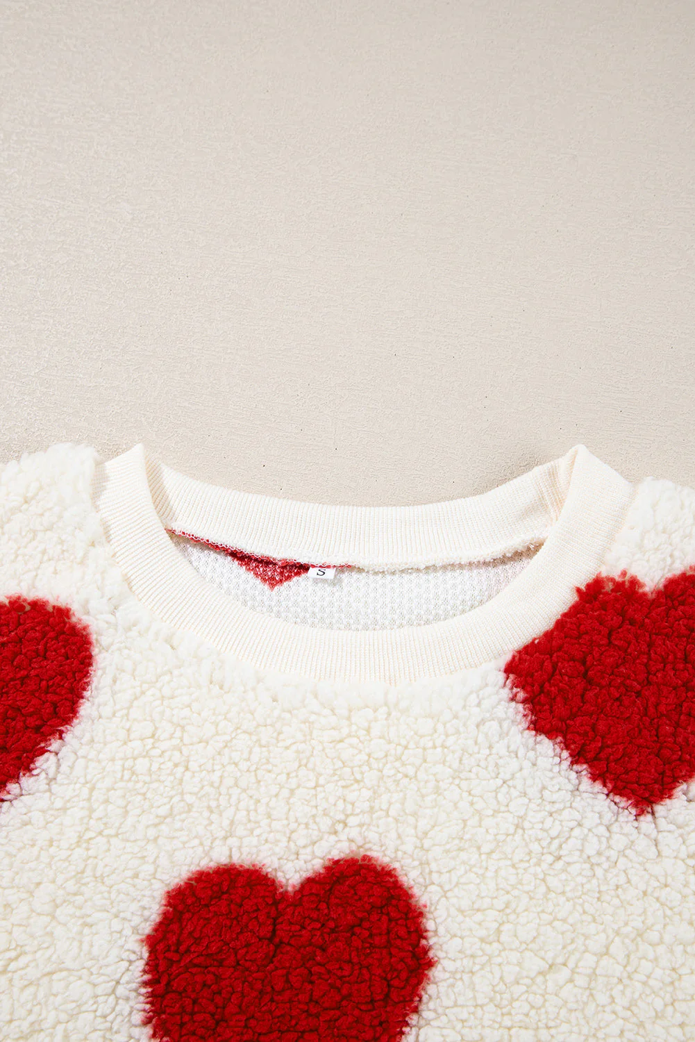 Threaded Pear Emily Shoulder Crewneck Plush Sweatshirt - Image 3