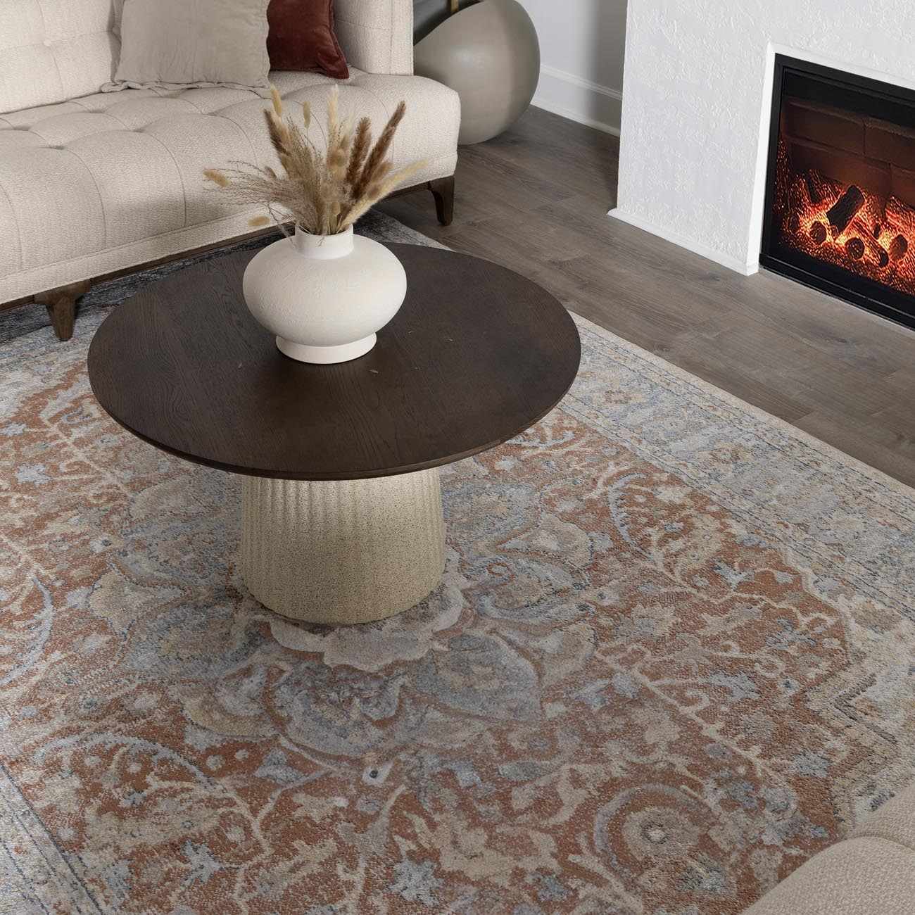 Emke Flat Pile Washable Rug - Clearance - Image 3