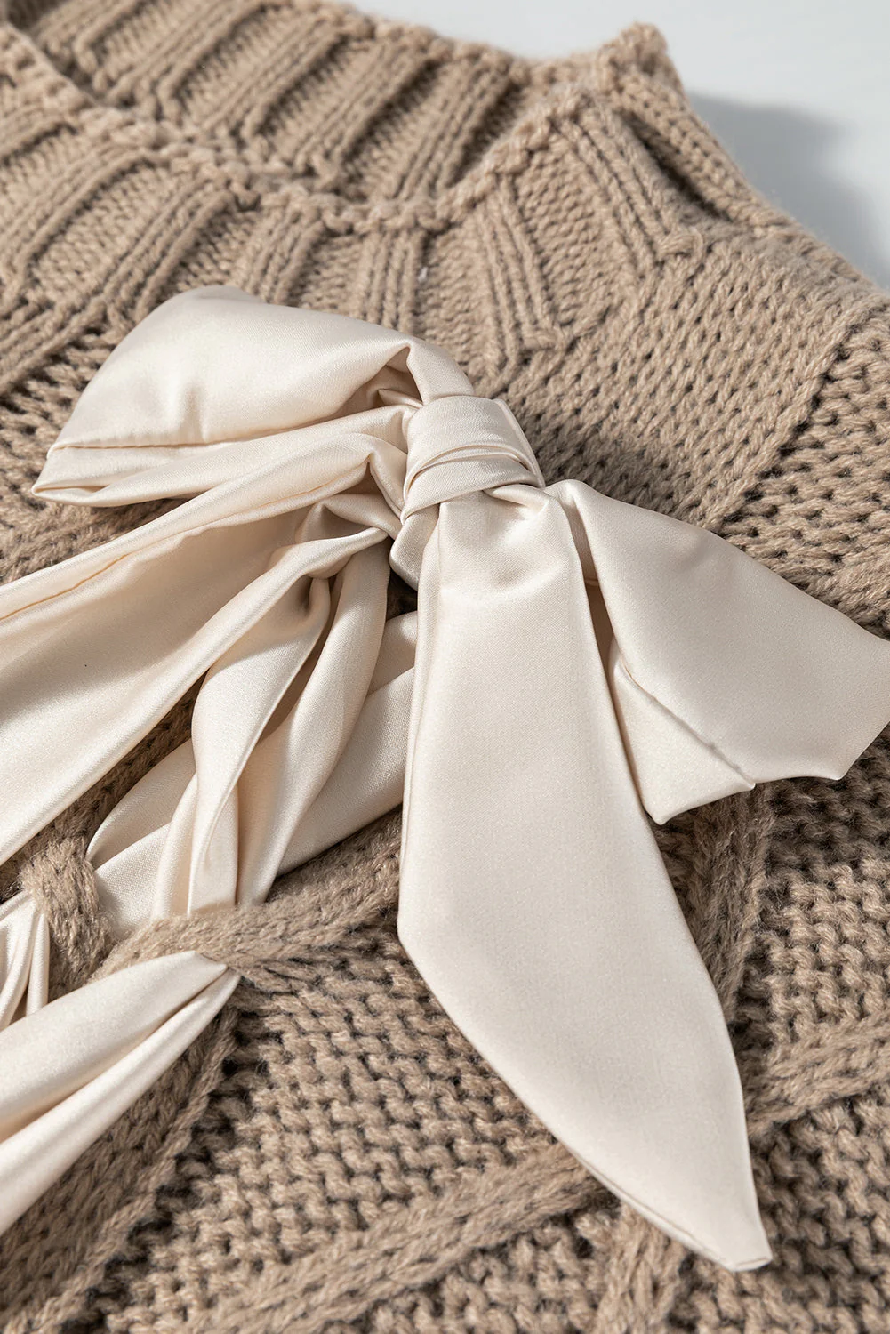 Threaded Pear Emma Bowknot Short Sleeve Sweater - Image 5