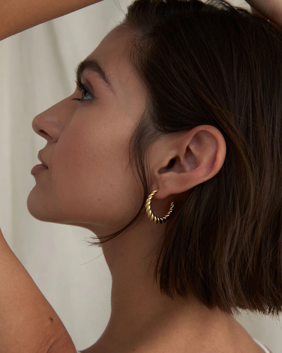 Entwined Twisted Hoop Earrings - Image 6