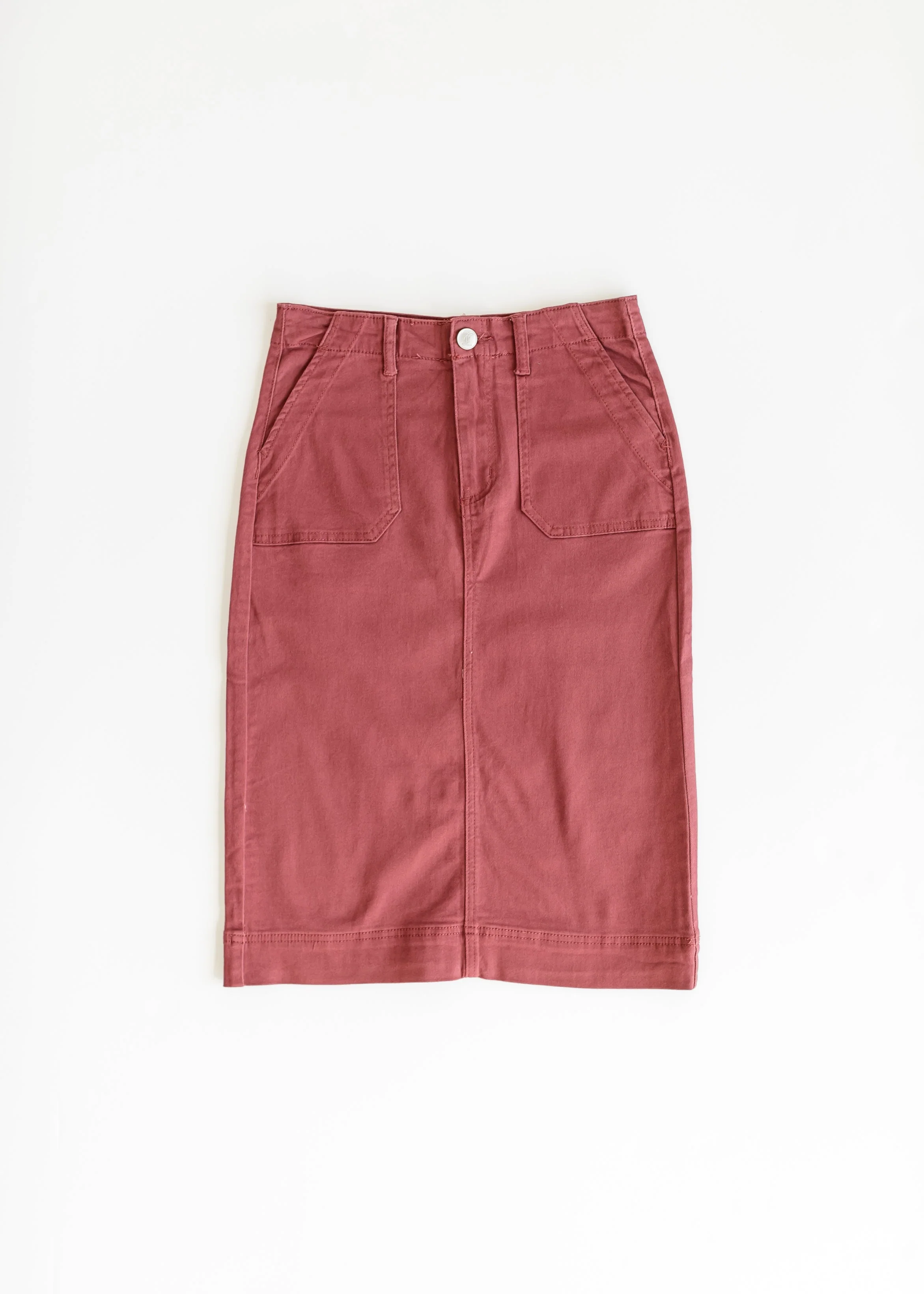 Erica Cotton Twill Midi Skirt - Image 24