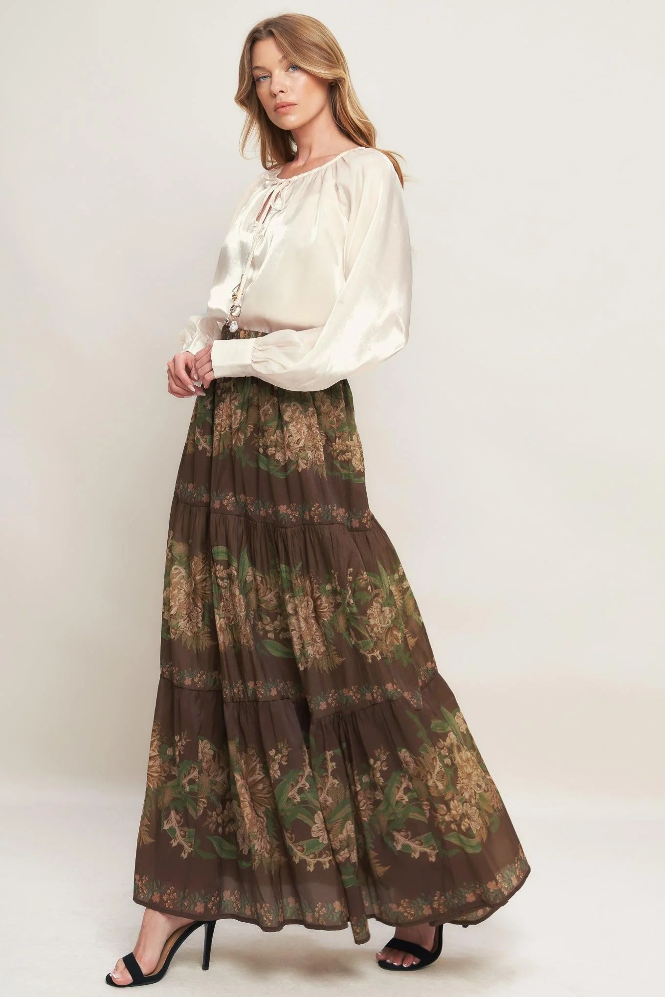 Eternal Pearl Charm Woven Peasant Top - Image 6
