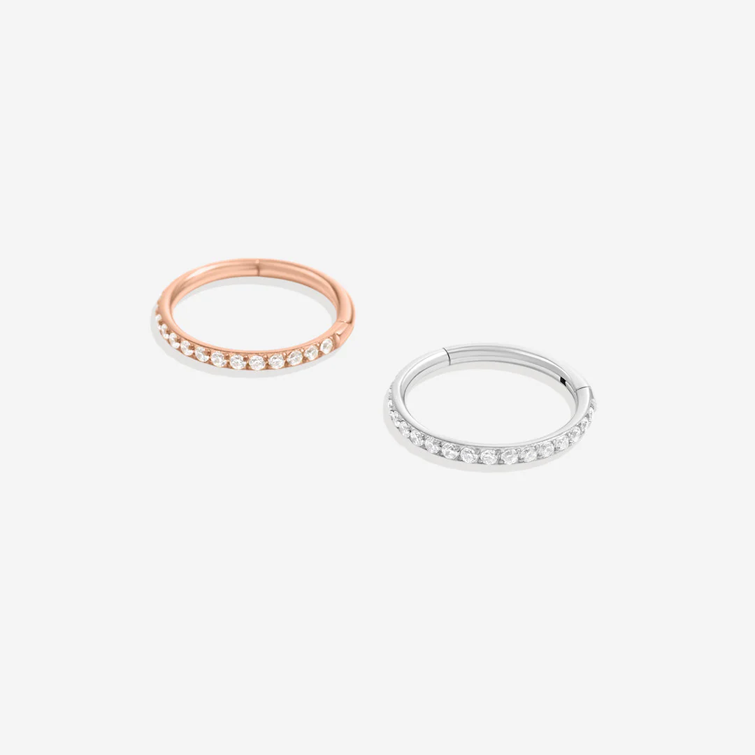 Mint & Lily Eternity Crystal Cartilage Hoop Earrings | 16g - Image 39