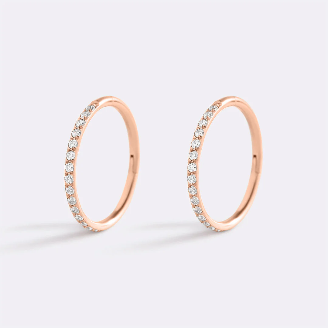 Mint & Lily Eternity Crystal Cartilage Hoop Earrings | 16g - Image 48