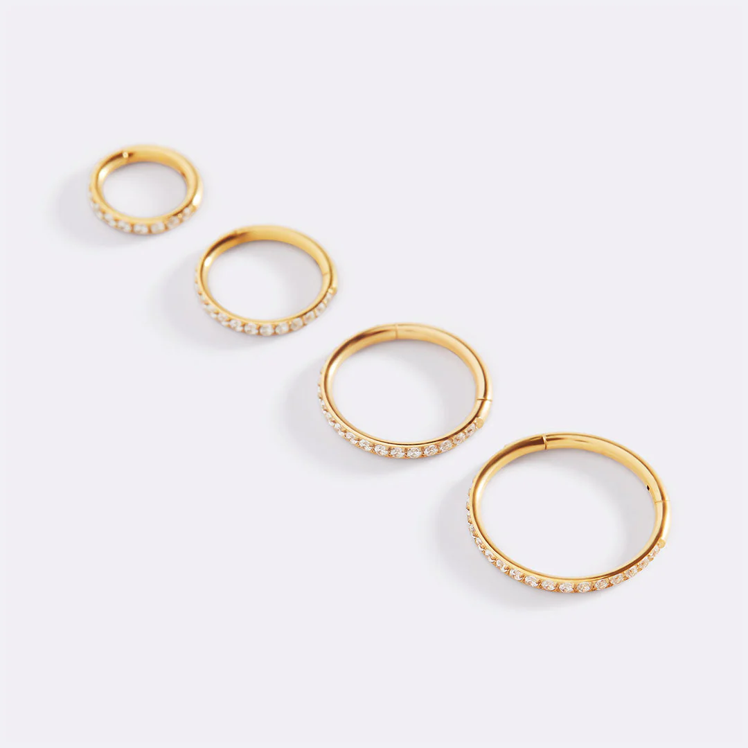 Mint & Lily Eternity Crystal Cartilage Hoop Earrings | 16g - Image 56