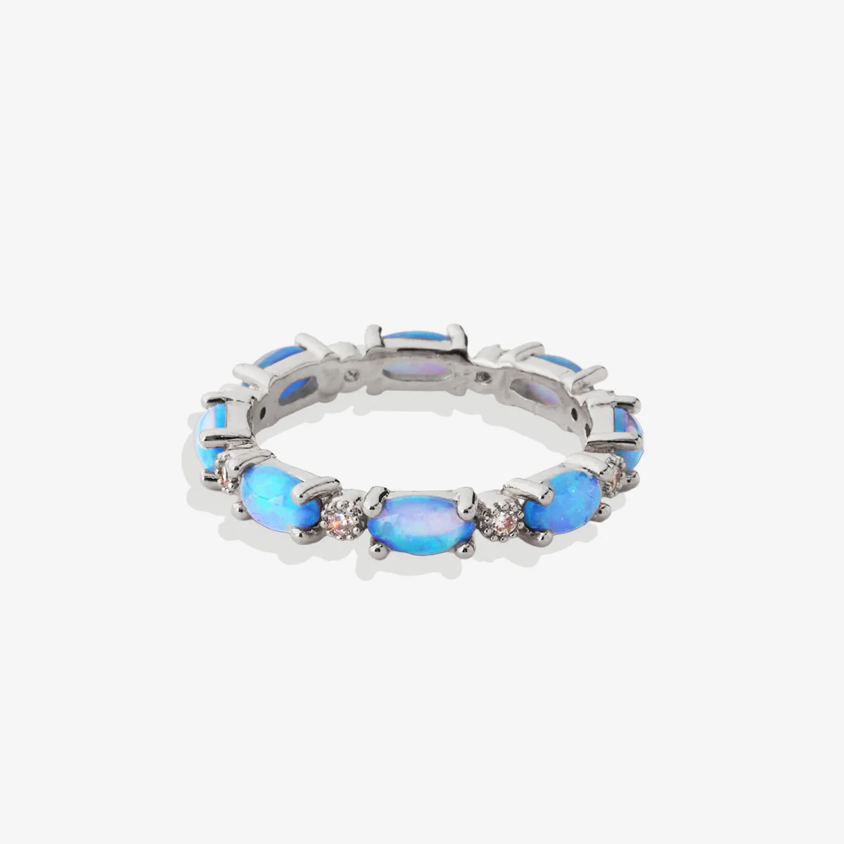 Mint & Lily Eternity Fire Opal Ring - Image 37