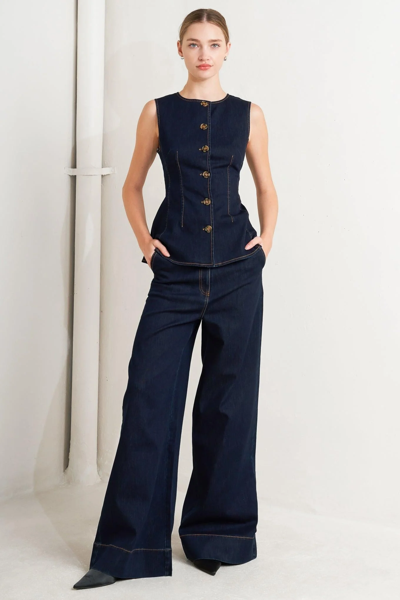 Euro City Denim Vest - Image 5